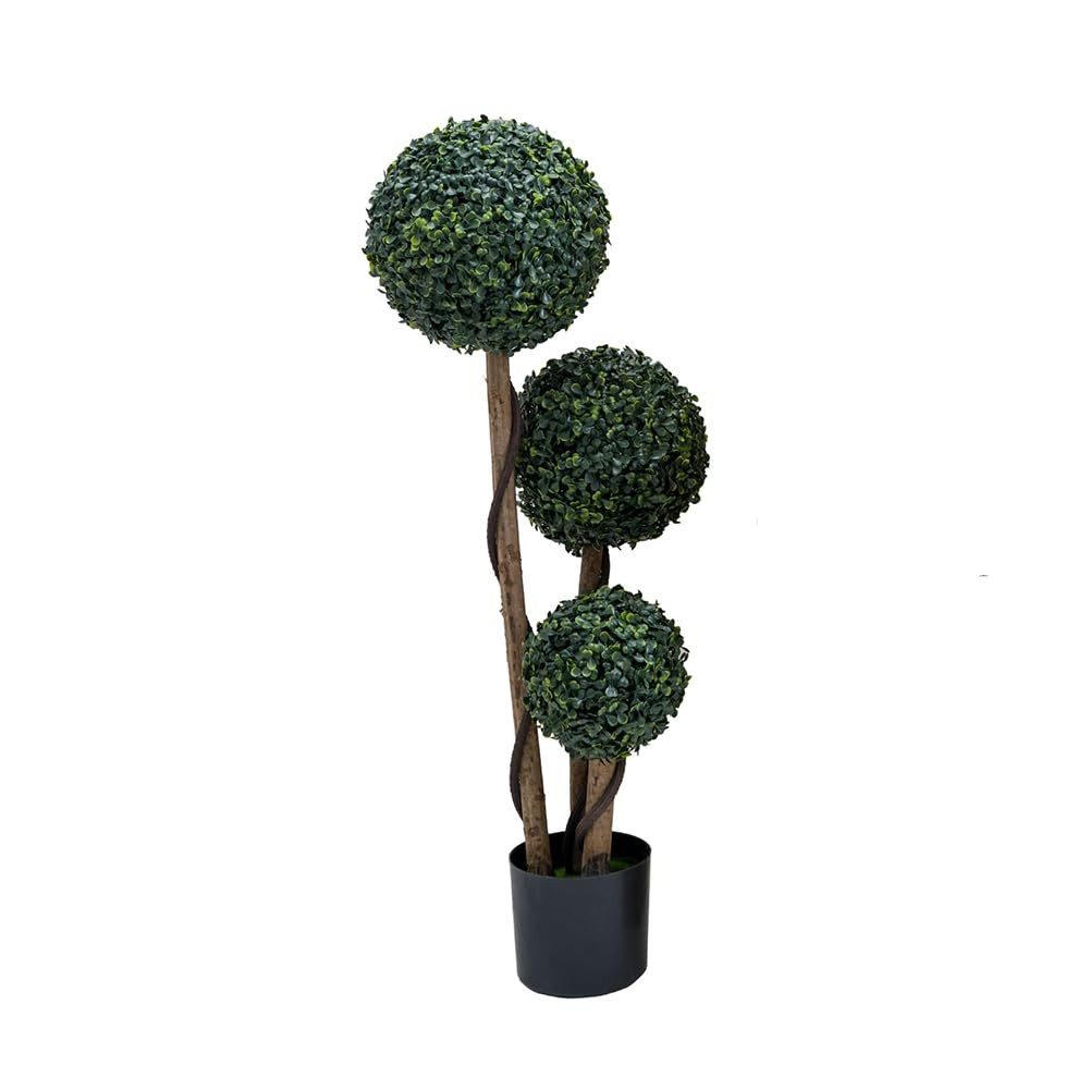 Kunstbaum 1 Stück Topiary Bäume Künstliche Outdoor 35" Mailand Gras Bäume, GarveeMore