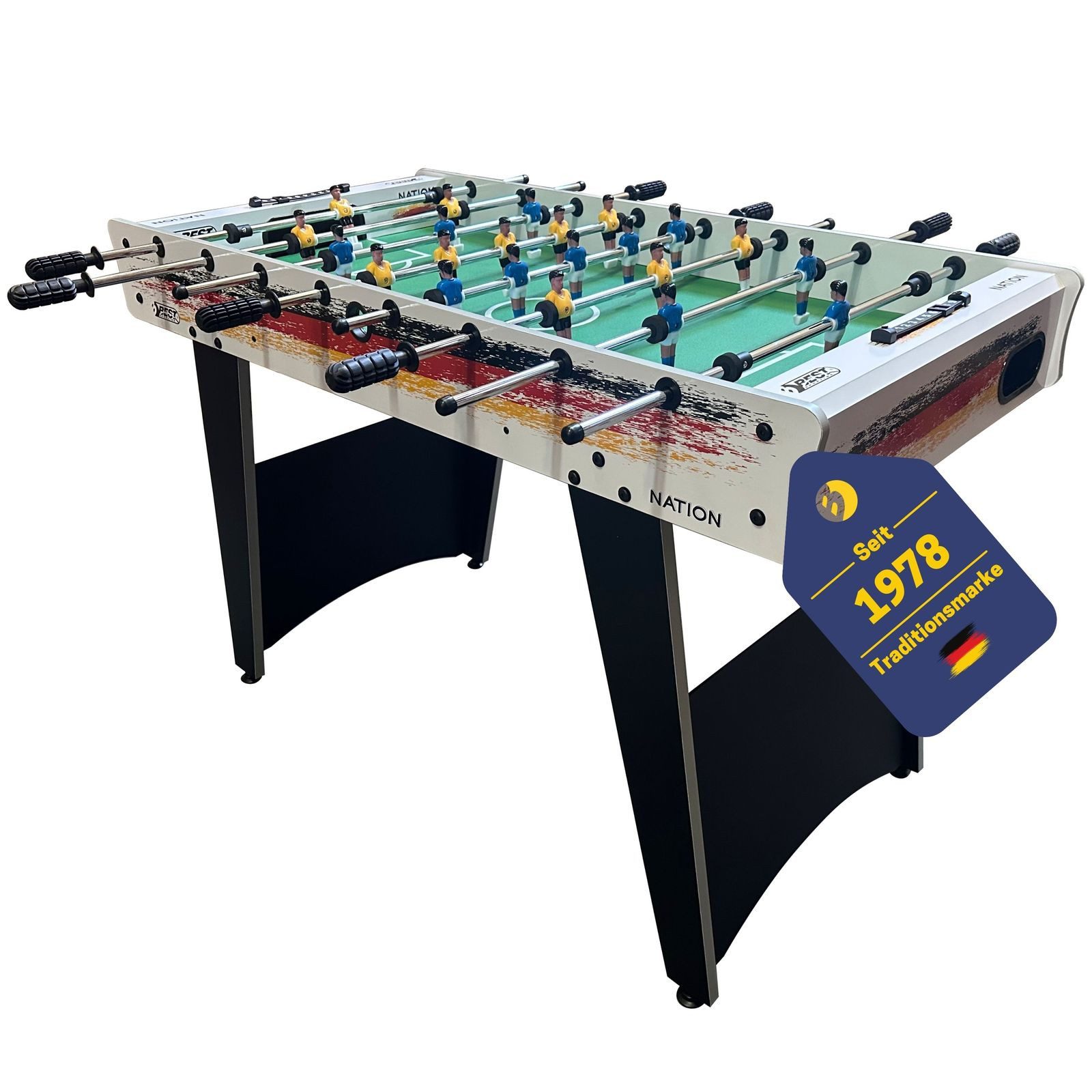Best Sporting Kickertisch Tischkicker Nation mit Spielfläche 105 x 58 cm