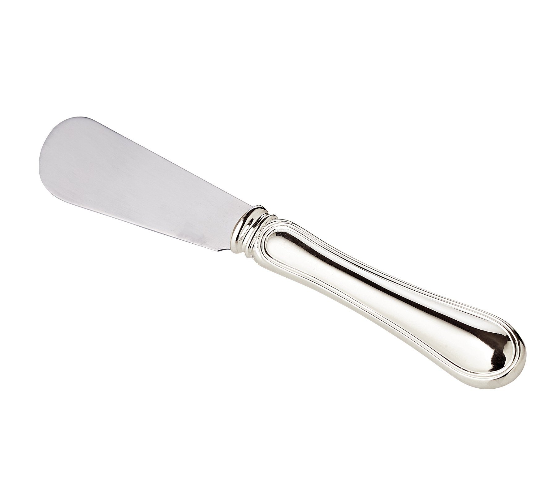EDZARD Нож для масла Faden Ножи aus Edelstahl, Besteck, silbernes Streichmesser, Длина 15 cm