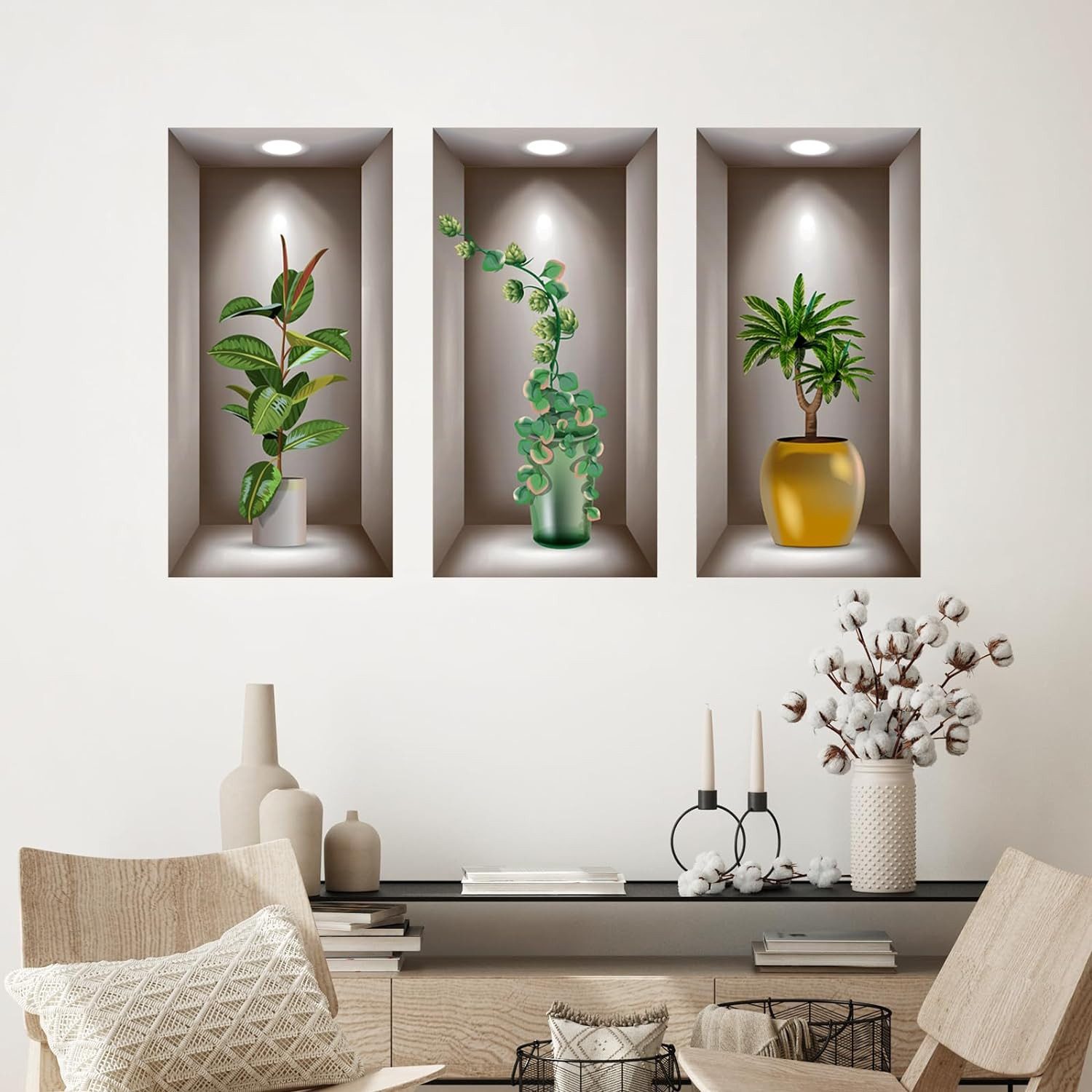 ZEUOPQ Wandsticker Wandsticker Wandtattoo Wohnzimmer Vasen, günstig online kaufen