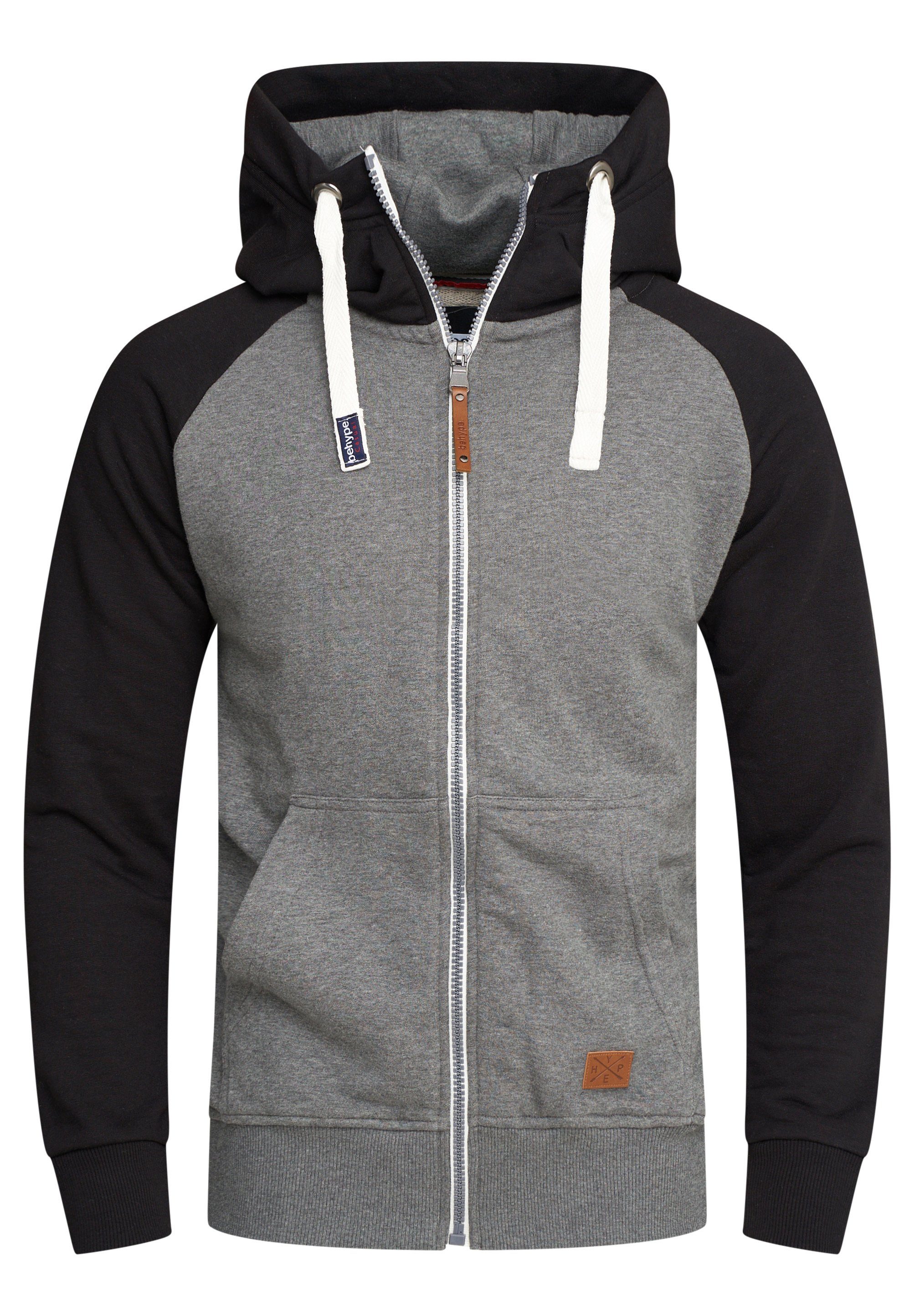 behype Kapuzensweatjacke BHDISUK Herren Kapuzenpullover Hoodie günstig online kaufen