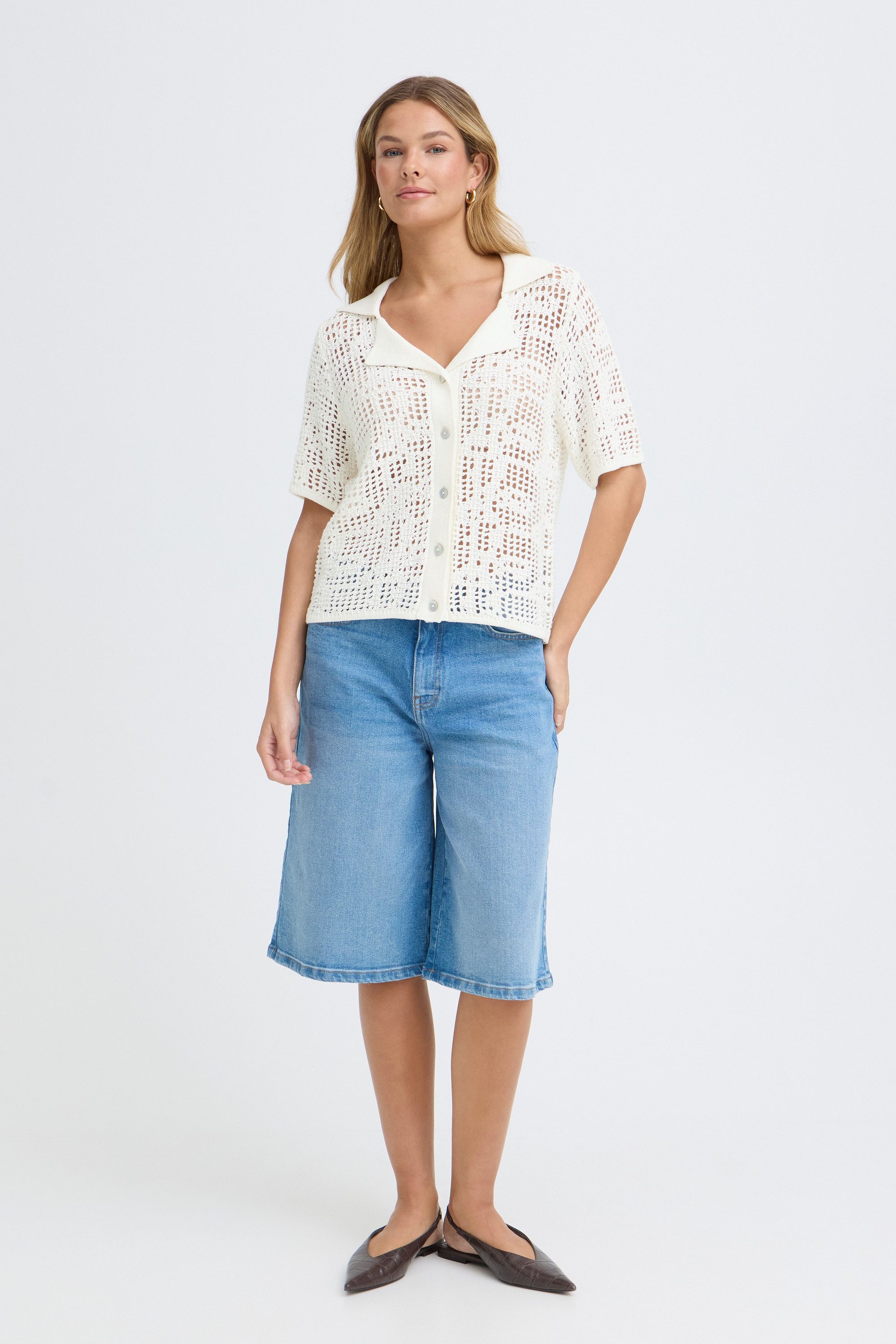 fransa Cardigan Kurzarm-Bluse FRRAVEN günstig online kaufen