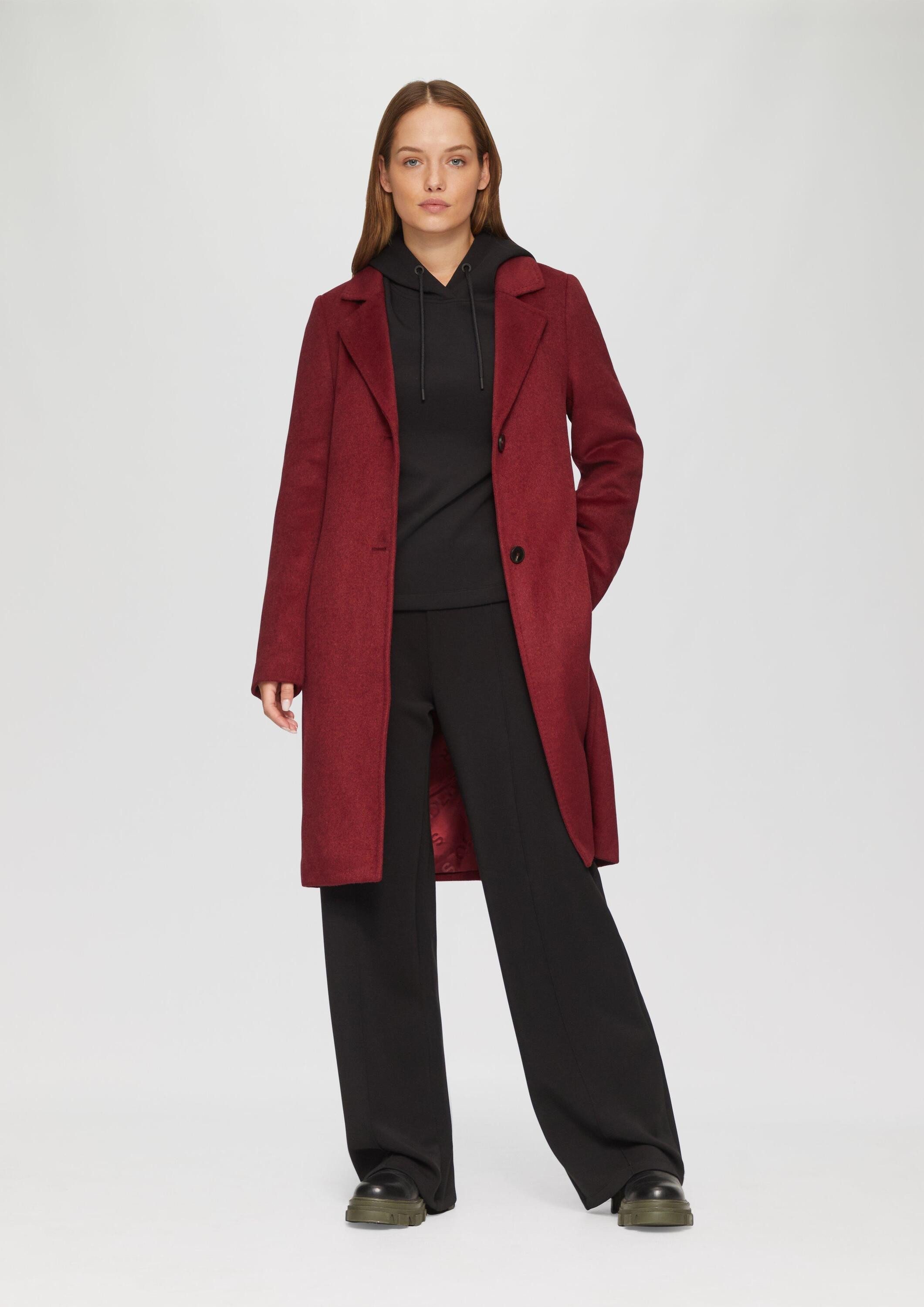 s.Oliver Funktionsmantel Outdoor-Mantel Weicher Wollmantel mit günstig online kaufen