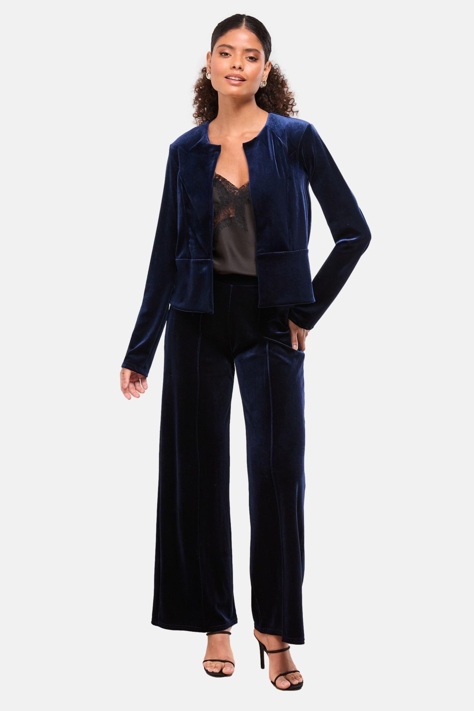 Kurzjacke Lipsy verkürzter, kragenloser Blazer, Regular