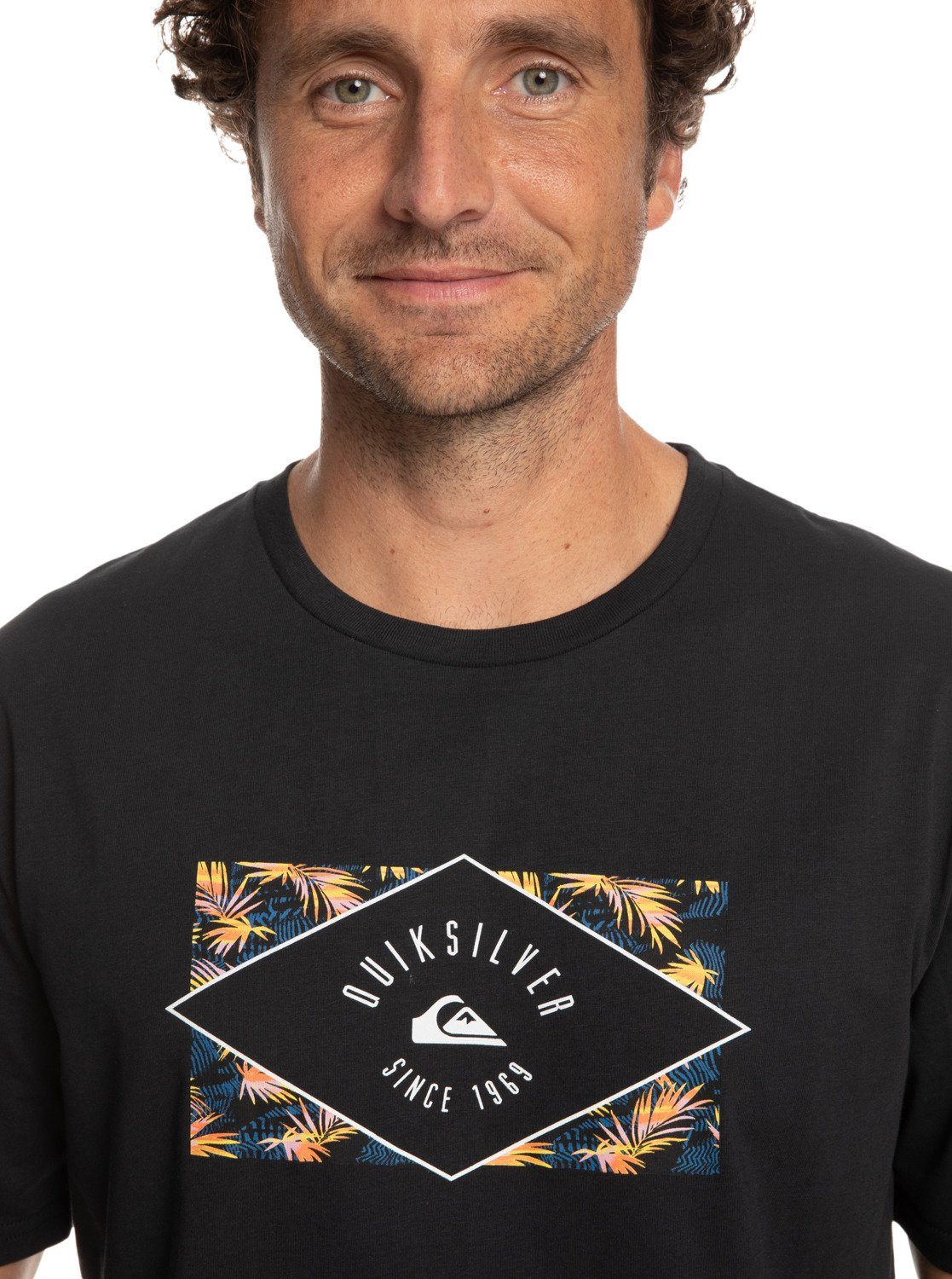 Circled Line Quiksilver Black T-Shirt