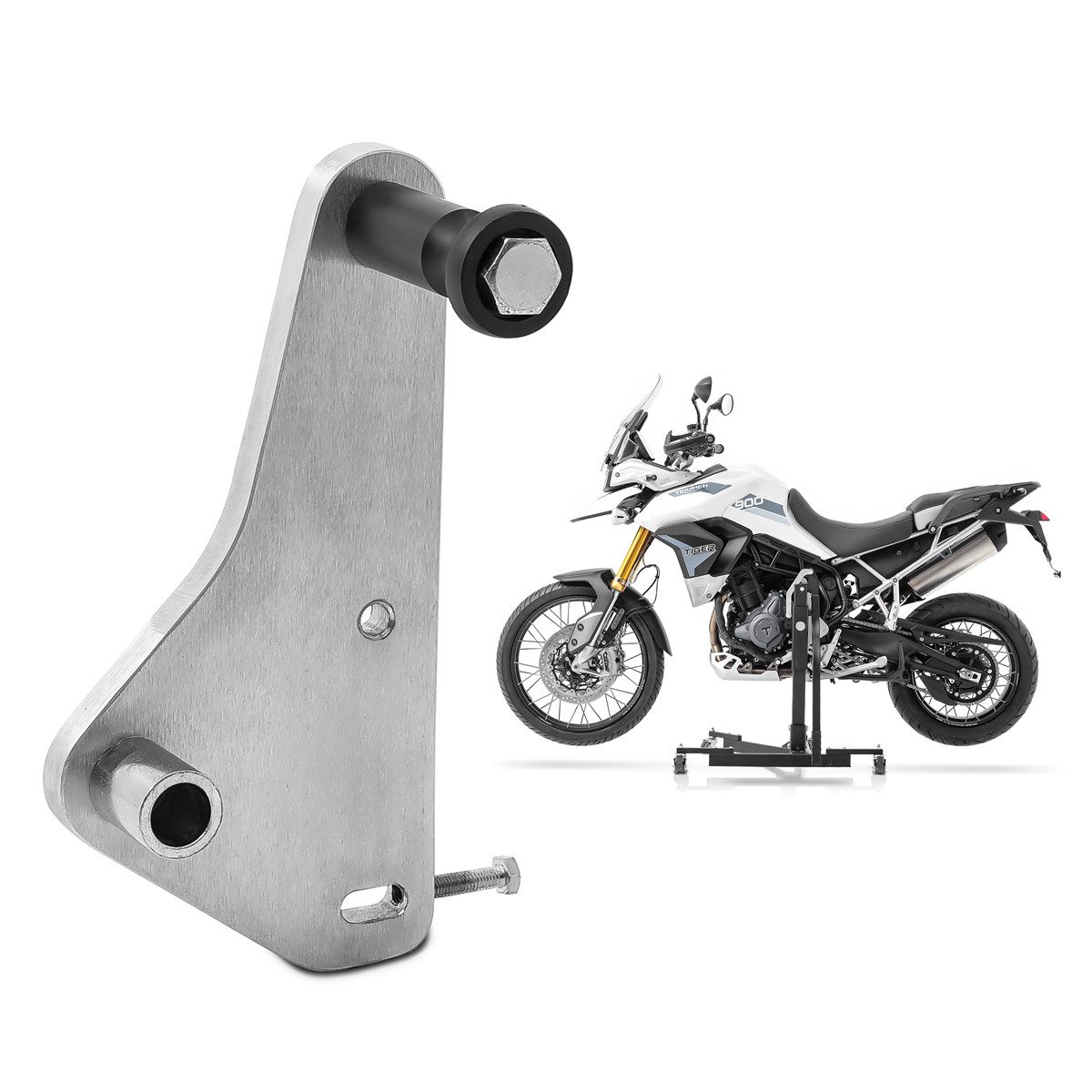 ConStands Motorradheber Adapterplatte für # Power Classic / Evo für Triumph Tiger 900 / GT / R