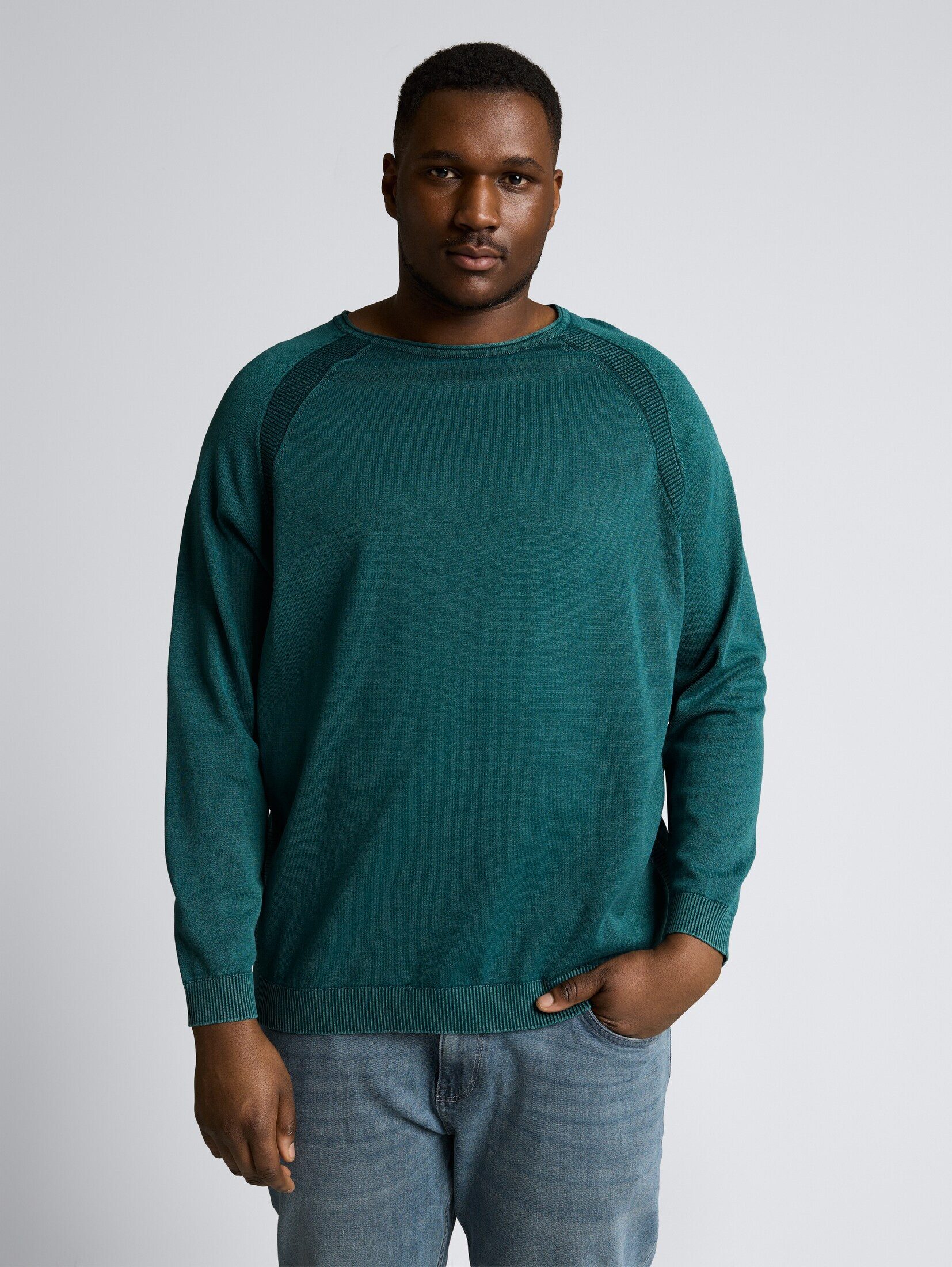 TOM TAILOR PLUS Pullover & Strickjacken Plus Size - Strickpullover aus Baumwolle