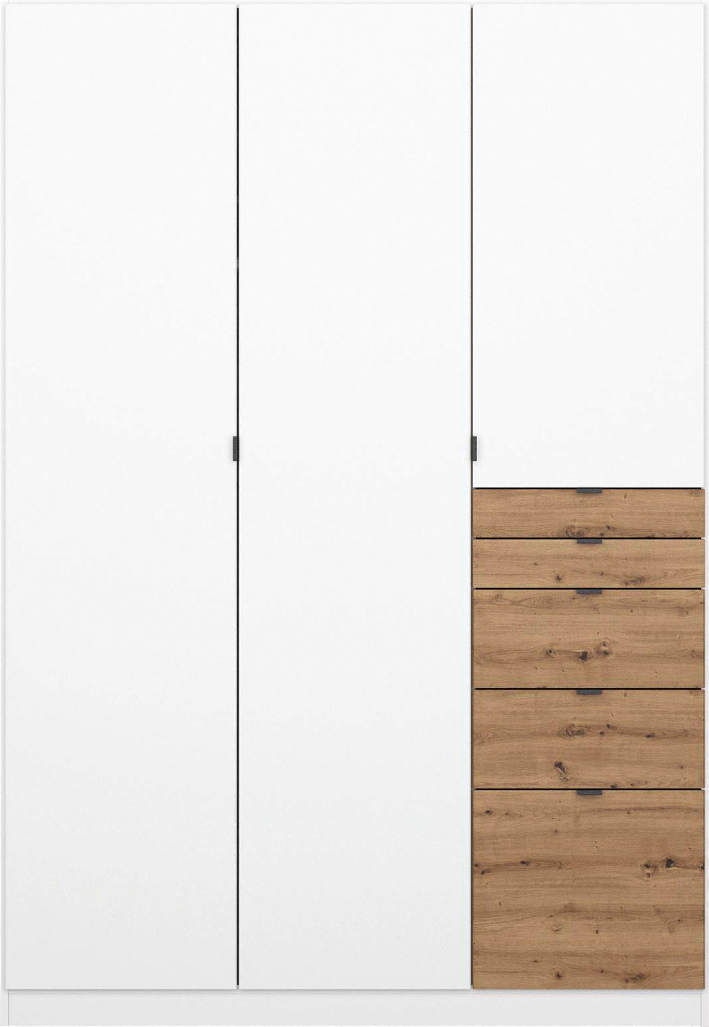 rauch Schrank-Set Kleiderschrank Schrank Garderobe Wäscheschrank Ankleide ONTARIO, (Set, Größe 253x208 cm), mit 5 Schubladen in unterschiedlichen Größen MADE IN GERMANY