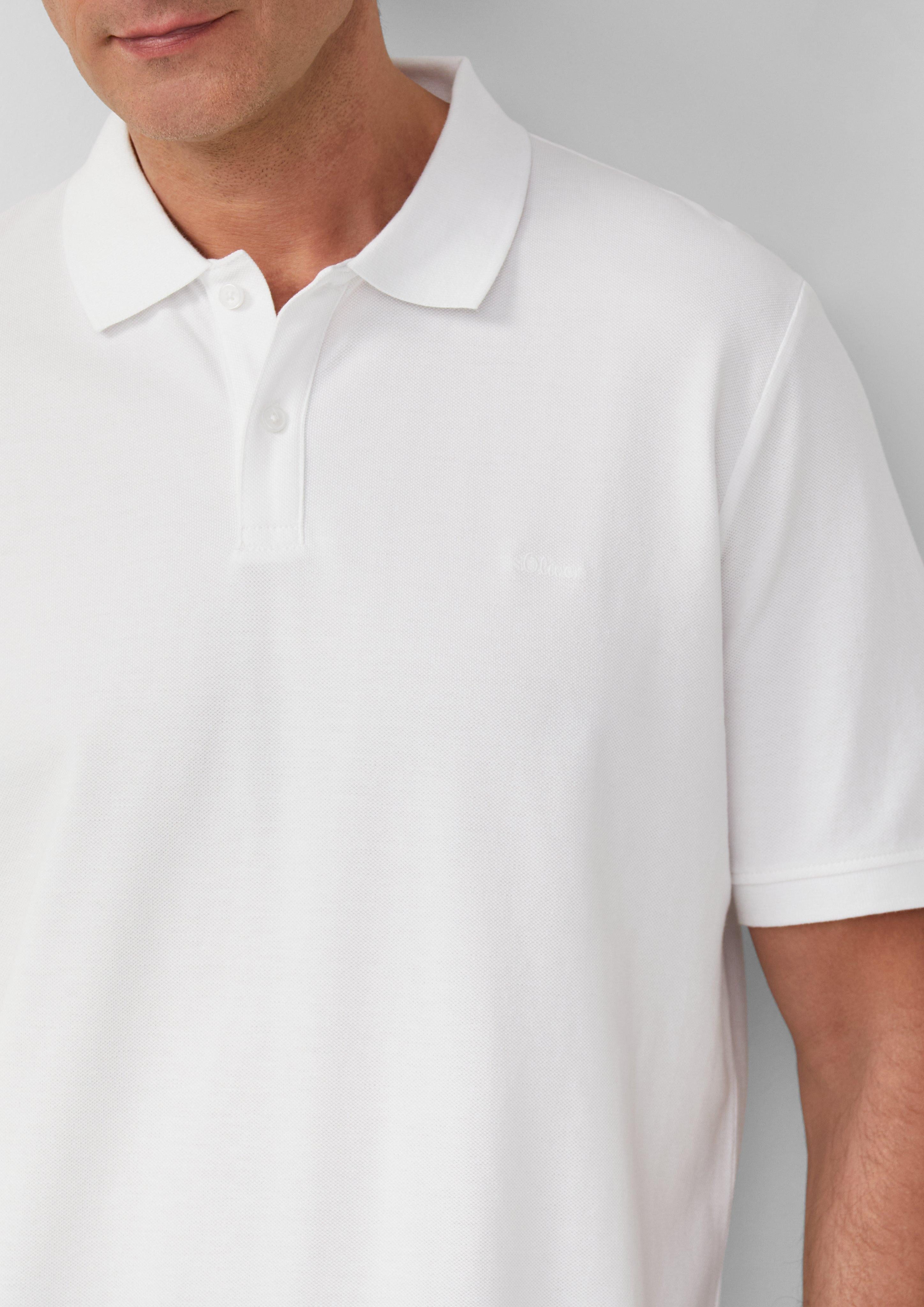 s.Oliver Kurzarmshirt Poloshirt aus Baumwollpiqué günstig online kaufen