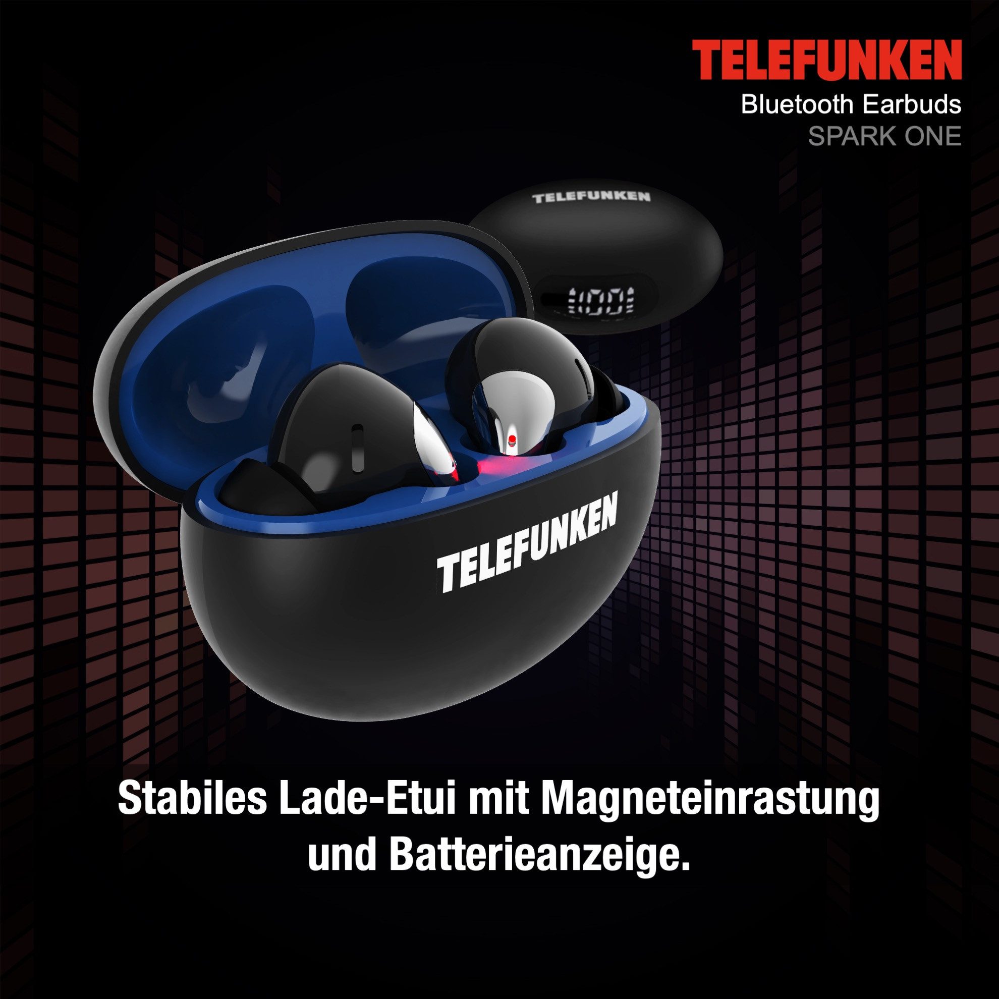 Telefunken SPARK ONE wireless In-Ear-Kopfhörer (Bluetooth, Kabellos, wasserabweisend, Unisex)