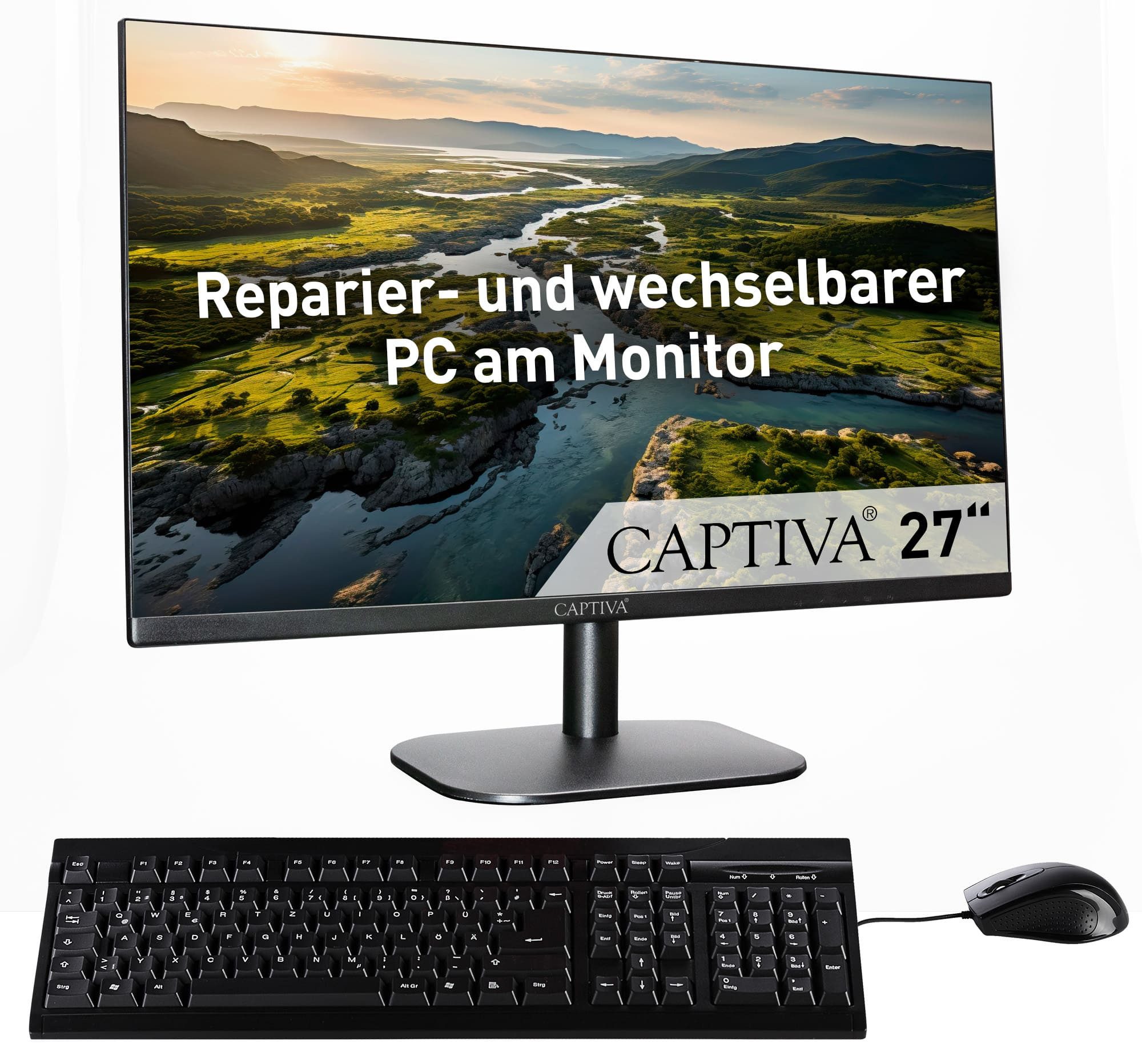 CAPTIVA All-In-One Power Starter I84-953 All-in-One PC (27 Zoll, Intel Ultra 5 125H, Intel Arc Graphics, 32 GB RAM, 1000 GB SSD, Luftkühlung, WLAN, Windows 11 Home)