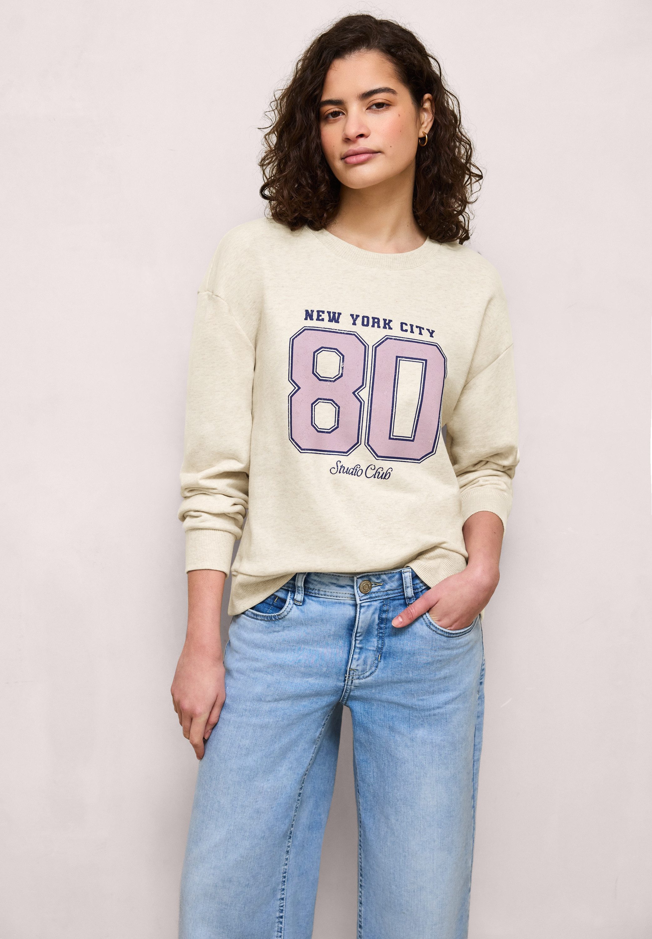 STREET ONE STUDIO Sweatshirt Rundhalsausschnitt günstig online kaufen