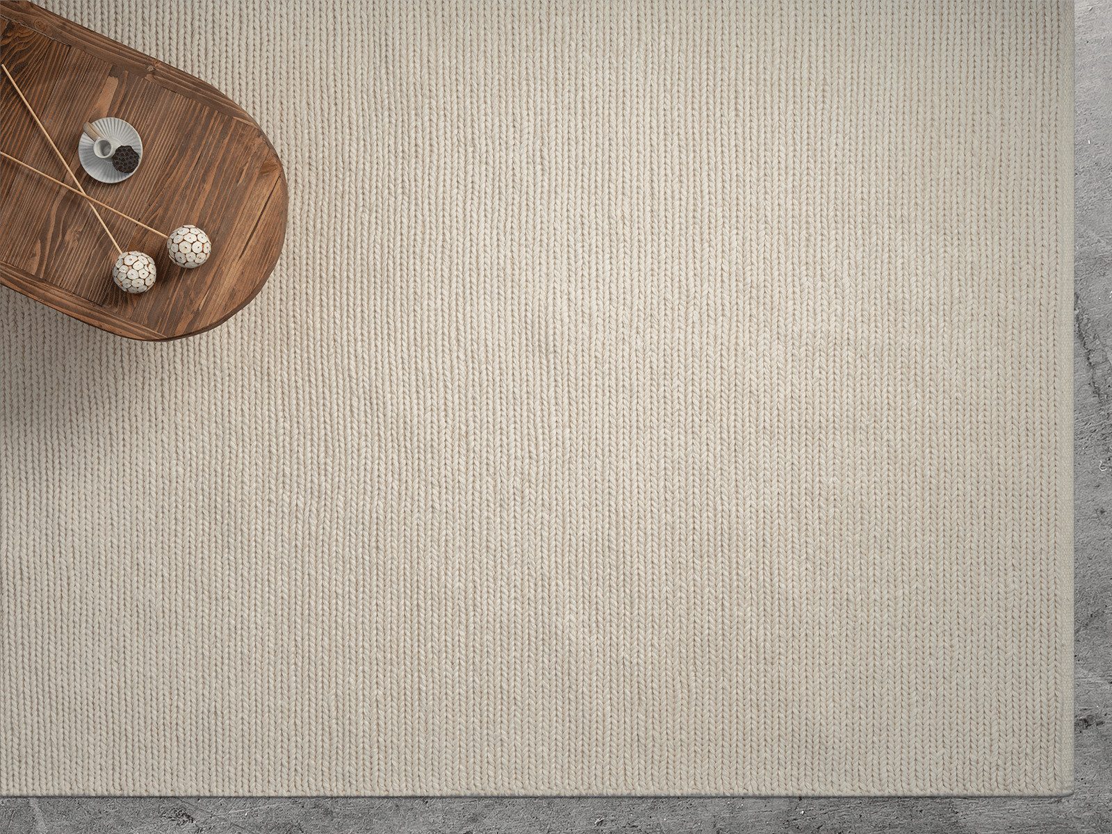 the carpet Teppich Premium Wool, rund, Wool Handweb-Teppich Naturfaser Woll günstig online kaufen