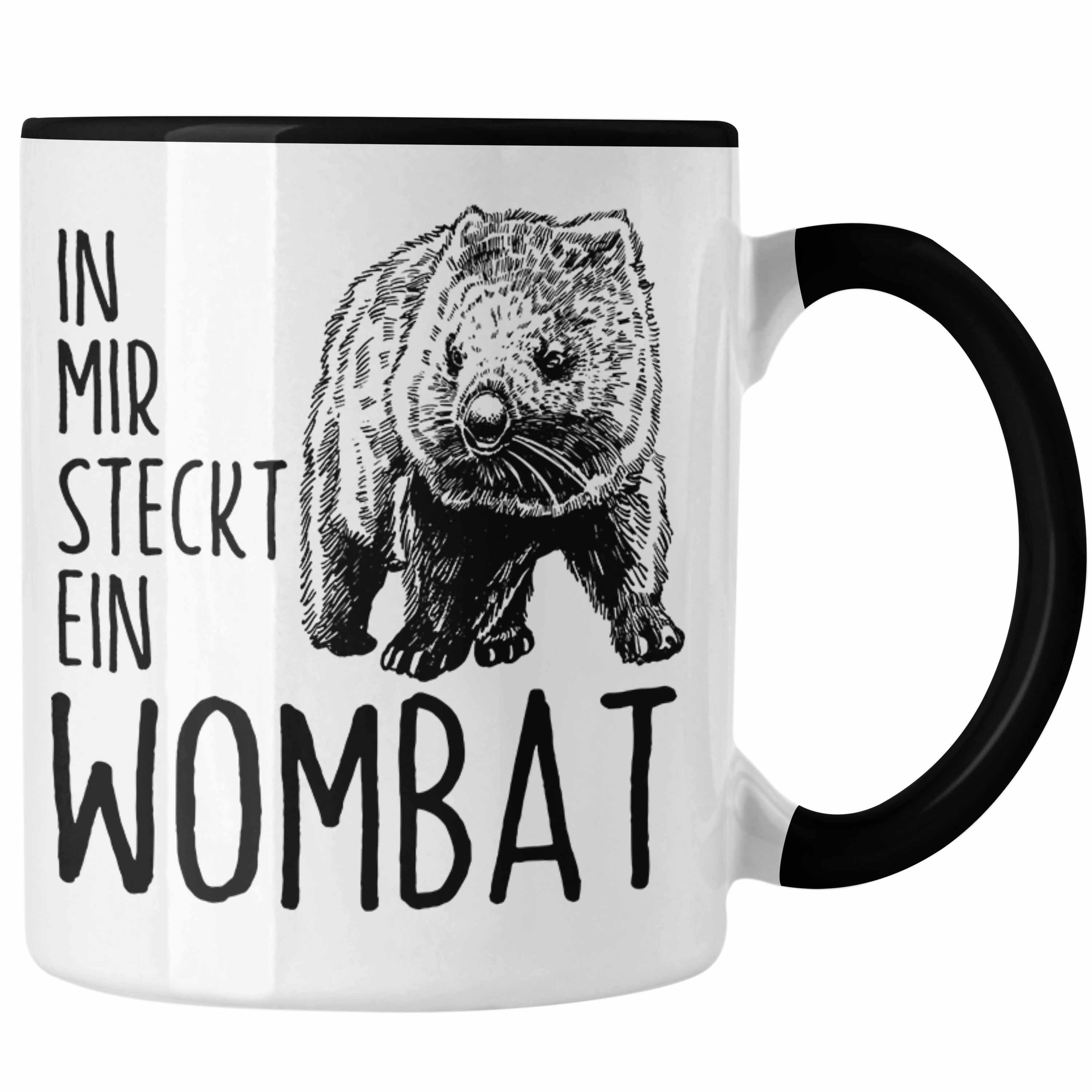 Steckt Wombat Liebhaber Tasse Wombat Geschenk Schwarz In Ein für Wombat Trendation Tasse Mir