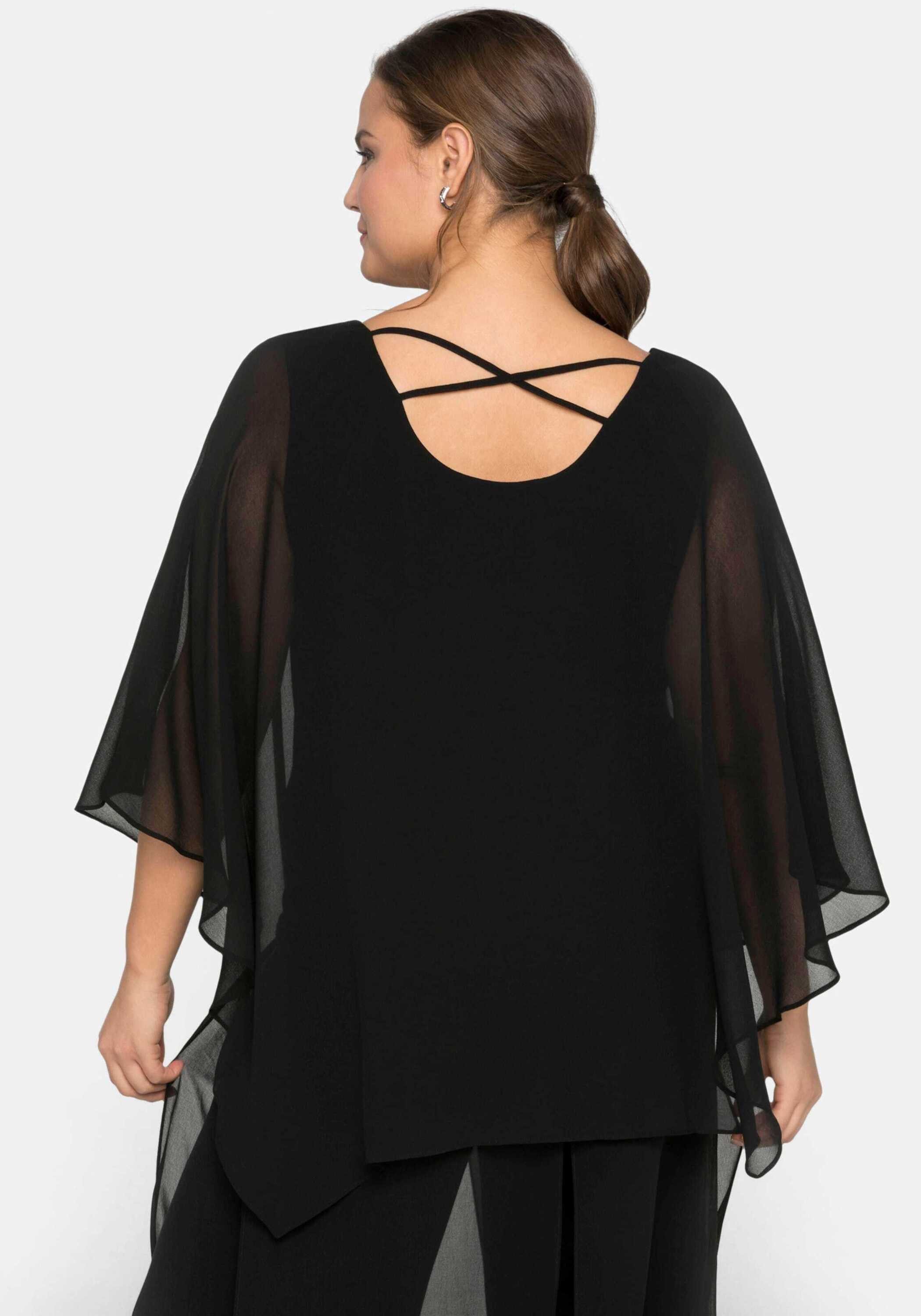Sheego Klassische Bluse Tunika 3/4-Arm günstig online kaufen