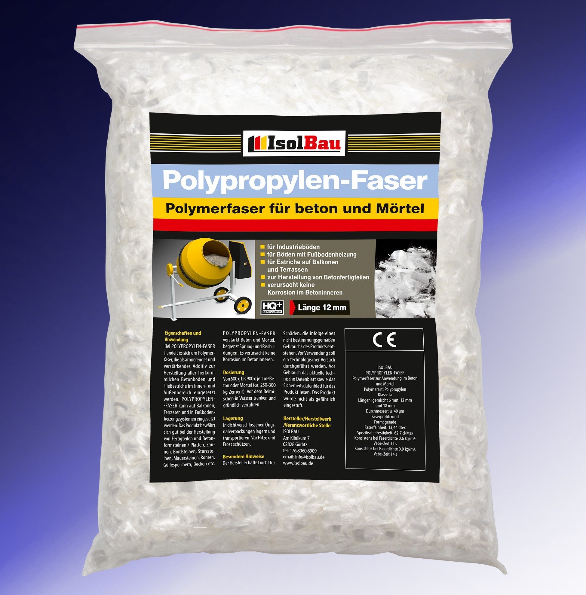 None Estrich Original Fasern 1 kg Fasern bewehrung Faser-beton Mörtel, Gips Polymerfaser für Beton, Mörtel, Estrich, Gips