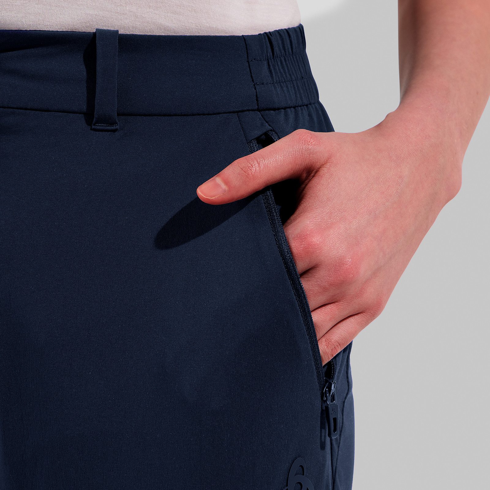 Odlo Outdoorhose Ascent Light 3/4-Wanderhose mit wasserabweisender DWR-Imprägnierung