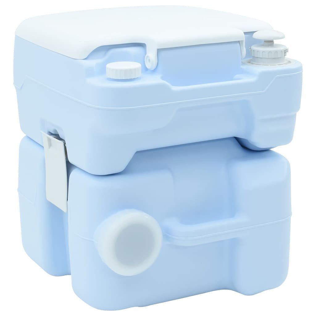 vidaXL Campingtoilette Camping-Toilette Blau 41,5 x 36,5 x 42 cm, (1-St)