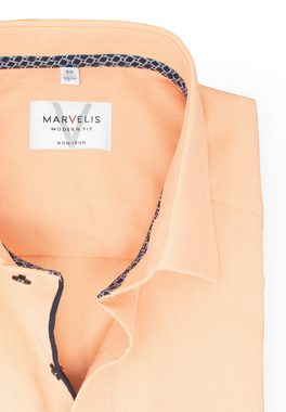 MARVELIS Kurzarmhemd Kurzarmhemd - Modern Fit - Einfarbig - Mango