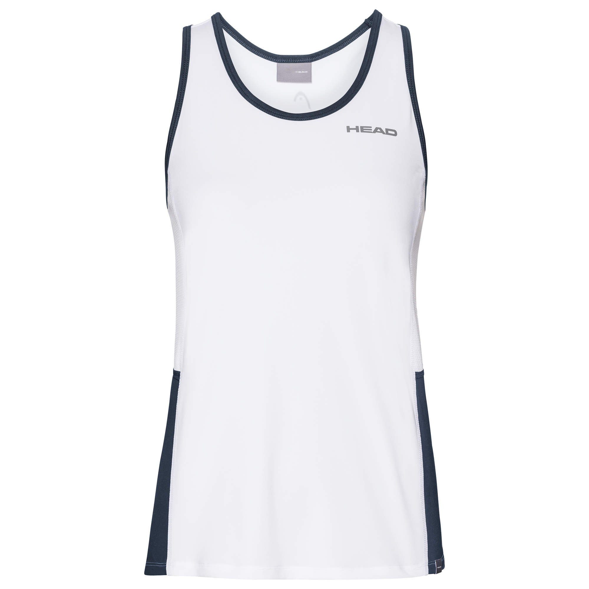Tanktop Tennis-Tank Club weiss/dunkelblau Mädchen