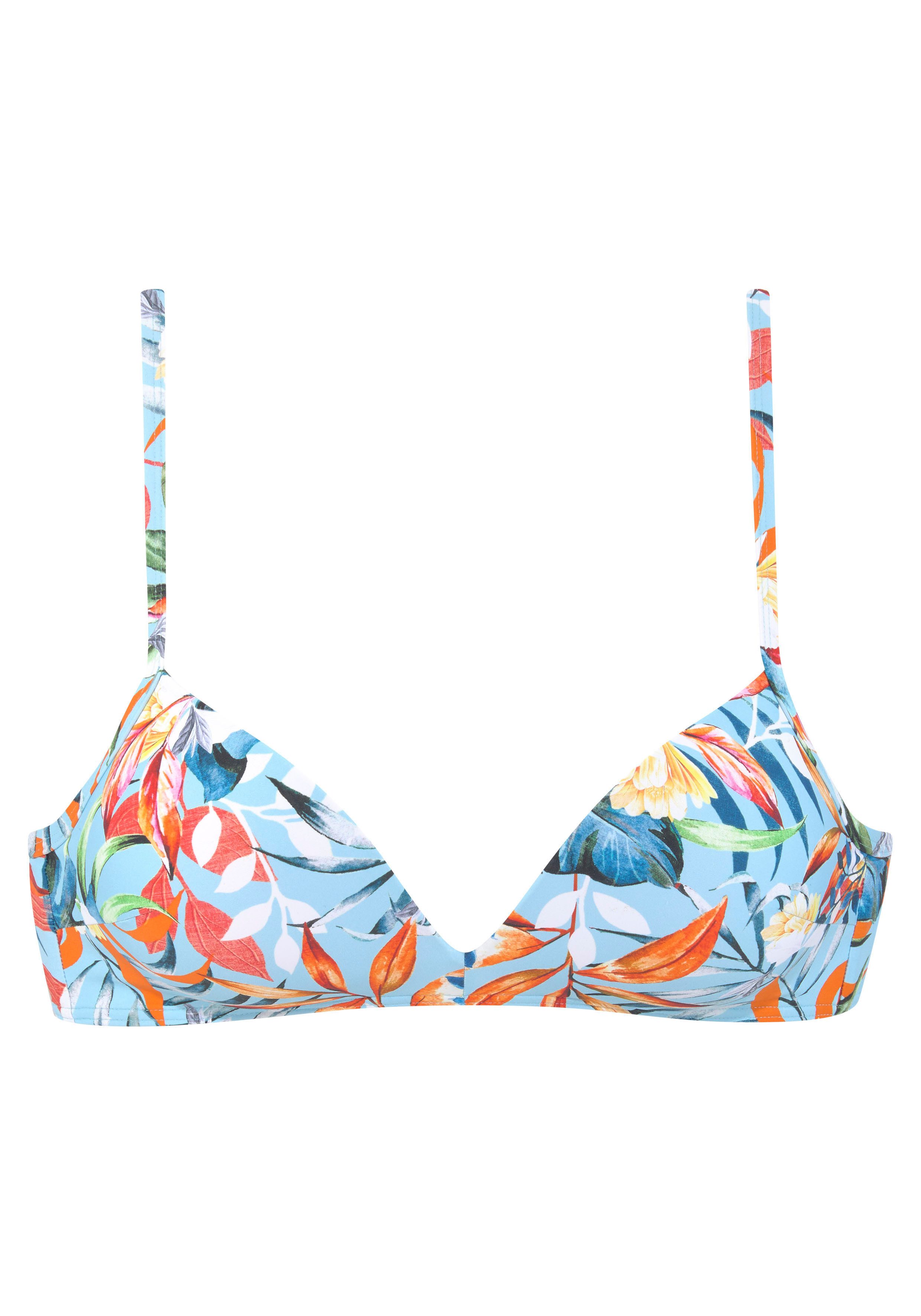 Venice Beach Triangel-Bikini-Top Caru, mit modernem Allover-Print günstig online kaufen