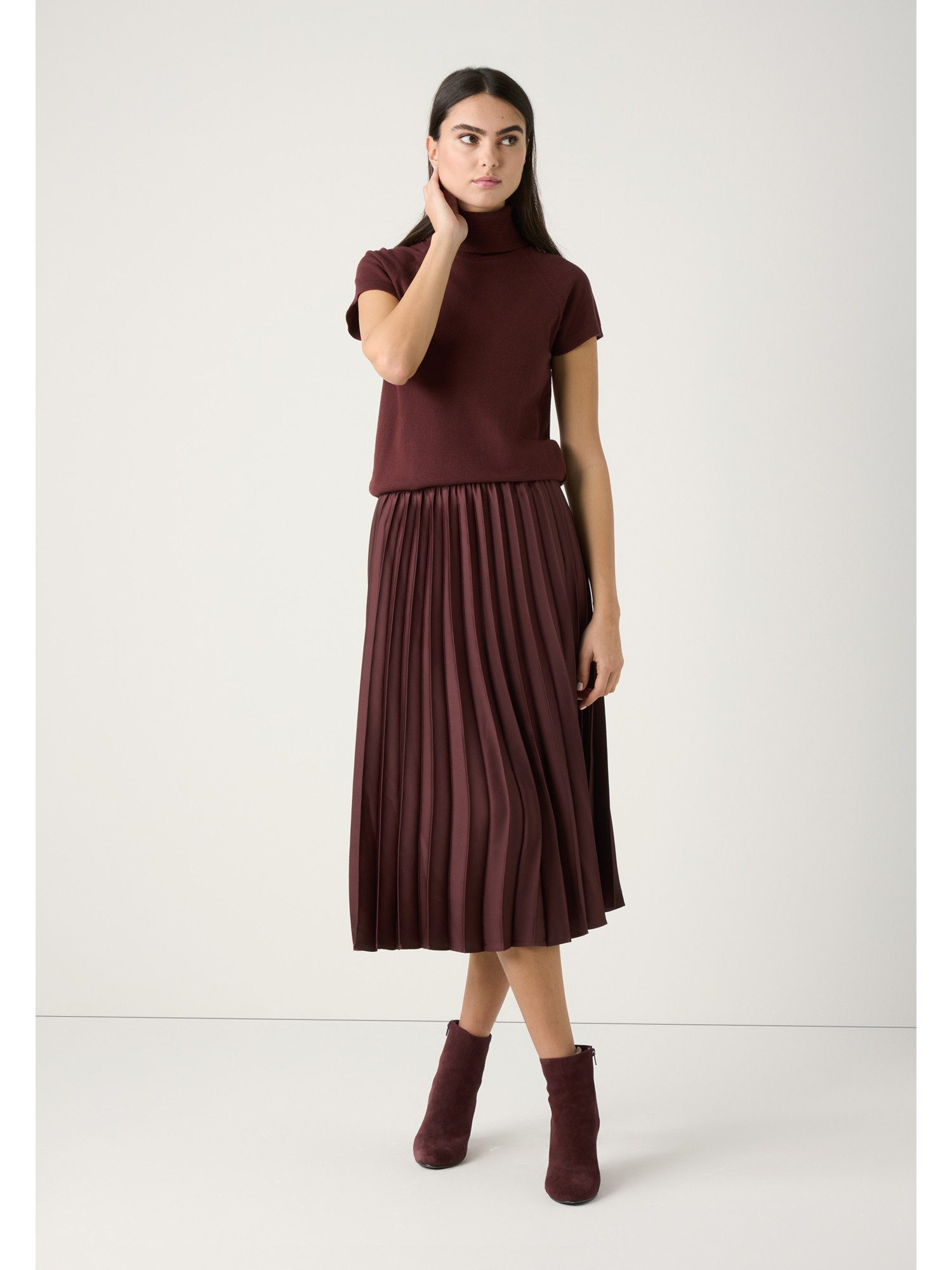 MORE&MORE Rollkragenpullover leichter Feinstrick-Rollkragenpullover günstig online kaufen