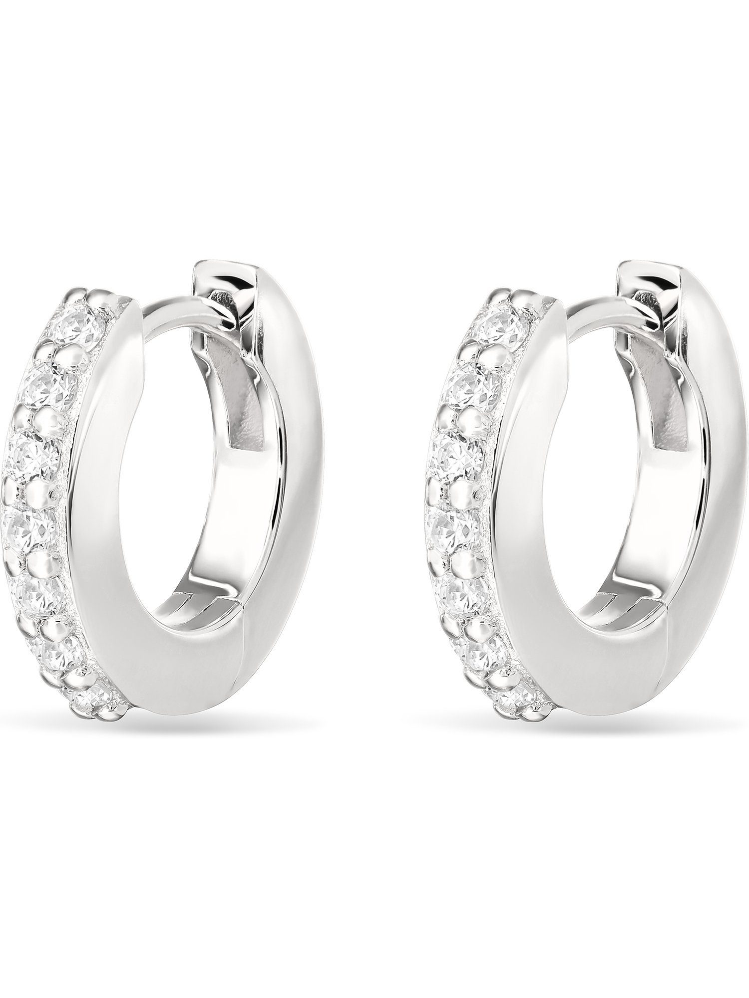 Esprit Paar Серьги-кольца ESPRIT Damen-Creolen 925er Silber 14 Zirkonia (Paar), Glow