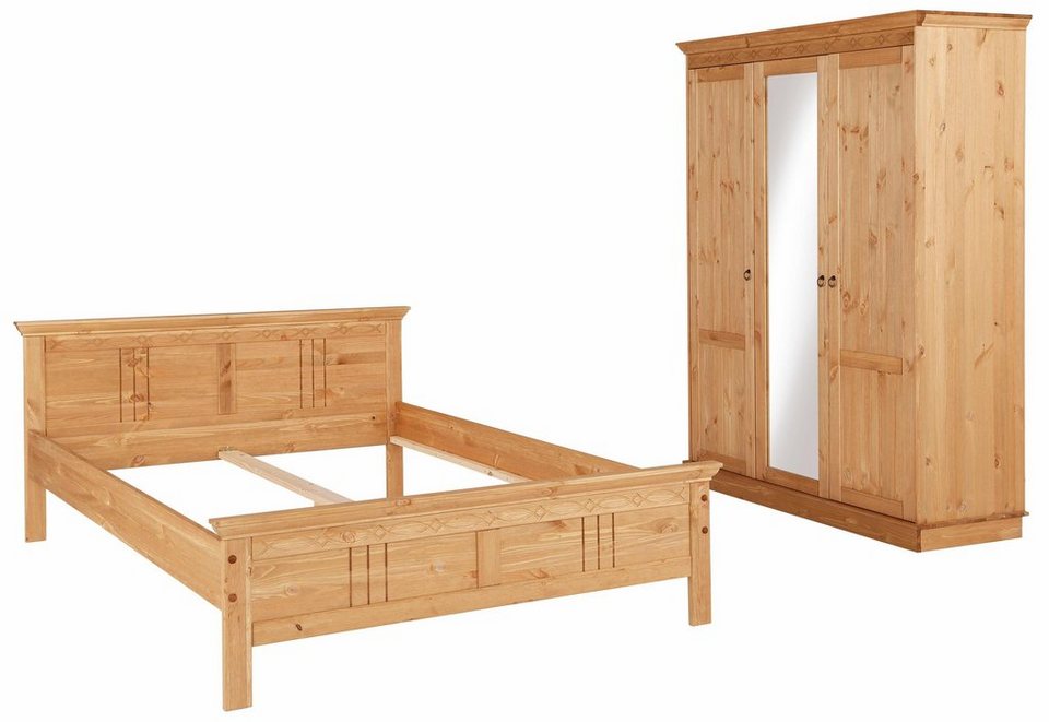 Home affaire Schlafzimmer-Set(2-tlg.) »Indra«, bestehend aus 140er ... Home affaire Schlafzimmer-Set(2-tlg.) »Indra«, bestehend aus 140er ...