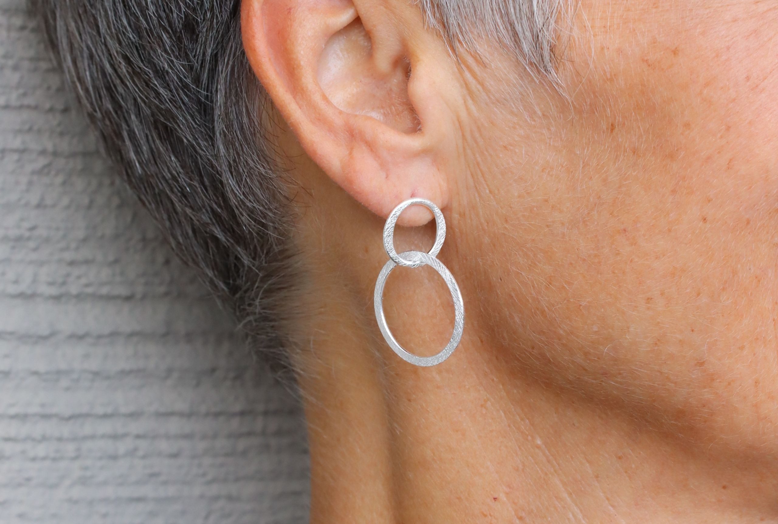 SILBERMOOS Paar Ohrhänger Markante Schmiede-Ohrhänger, 925 Sterling Silber günstig online kaufen