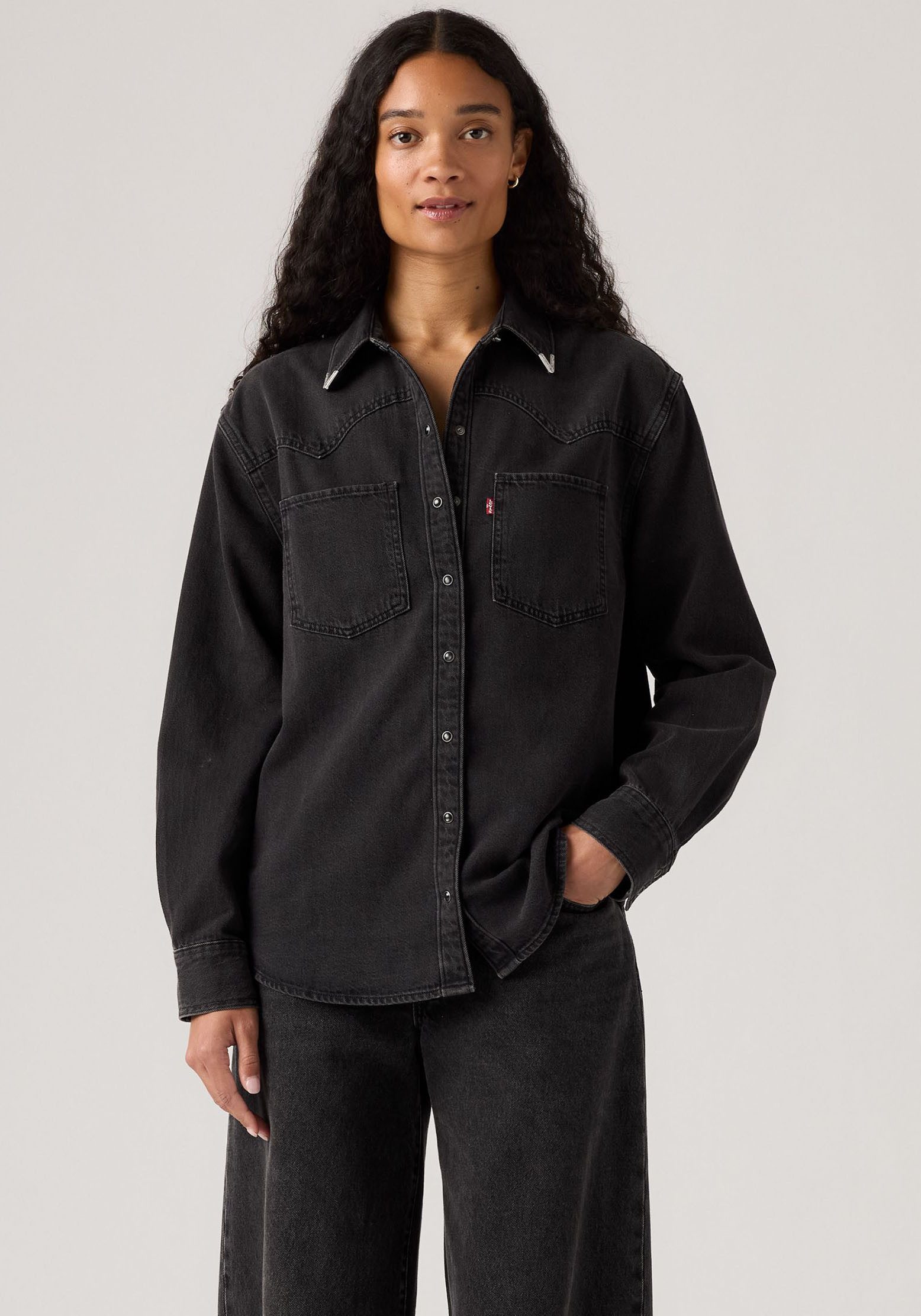 Levi's® Jeansbluse TEODORA WESTERN SHIRT mit Druckknöpfen günstig online kaufen