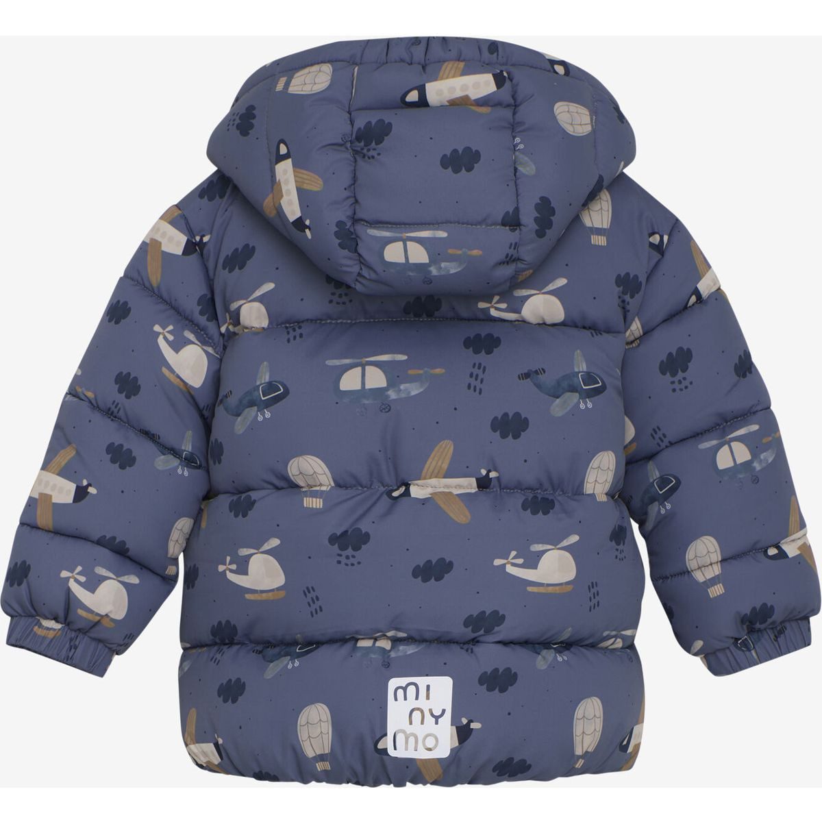 Minymo Steppjacke Quilted Jacket AOP Winddichte, strapazierfähige Kinderjacke mit reflektierenden Details