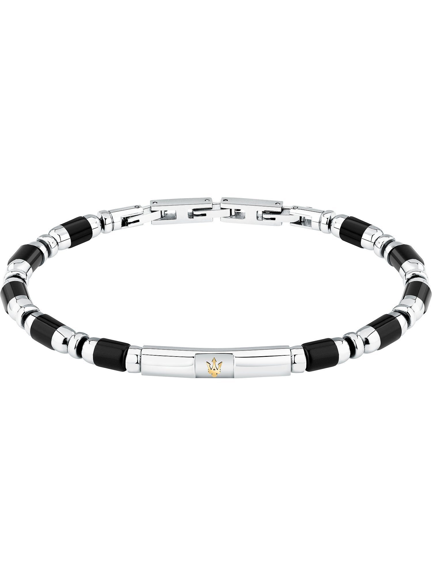 MASERATI Edelstahlarmband Maserati Herren-Armband Edelstahl Farbstein