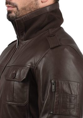 !Solid Lederjacke SDFamash Bikerjacke aus 100% Schafsleder