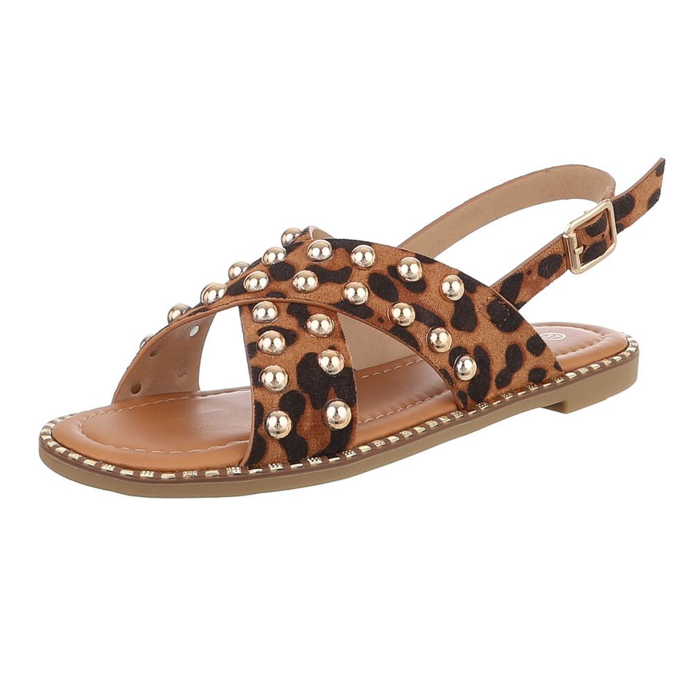 Ital-Design Modische Damen-Sandalen mit Nieten für günstig online kaufen