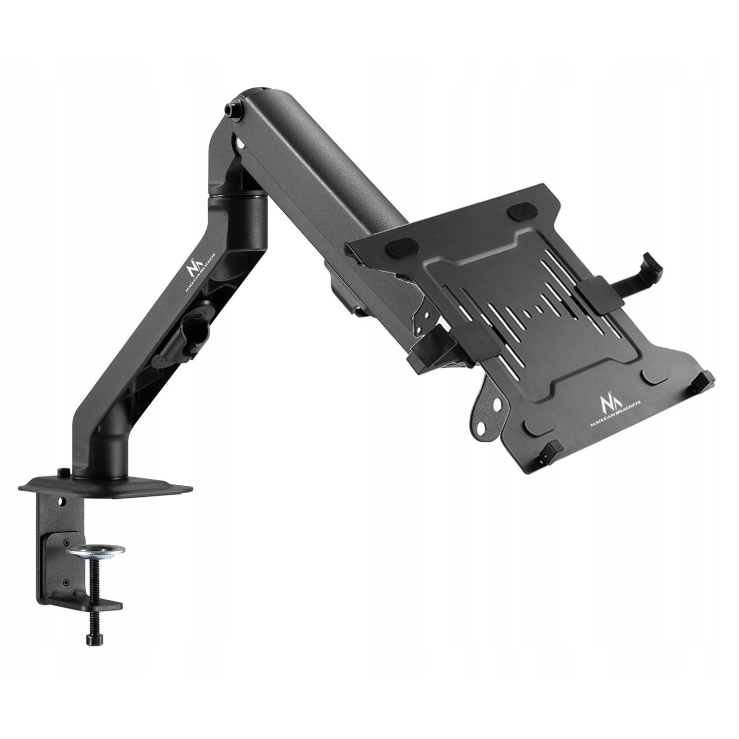 Maclean Laptop-Ständer MC-906 + MC-764, (von 23 bis 42 cm Tischhalterung)