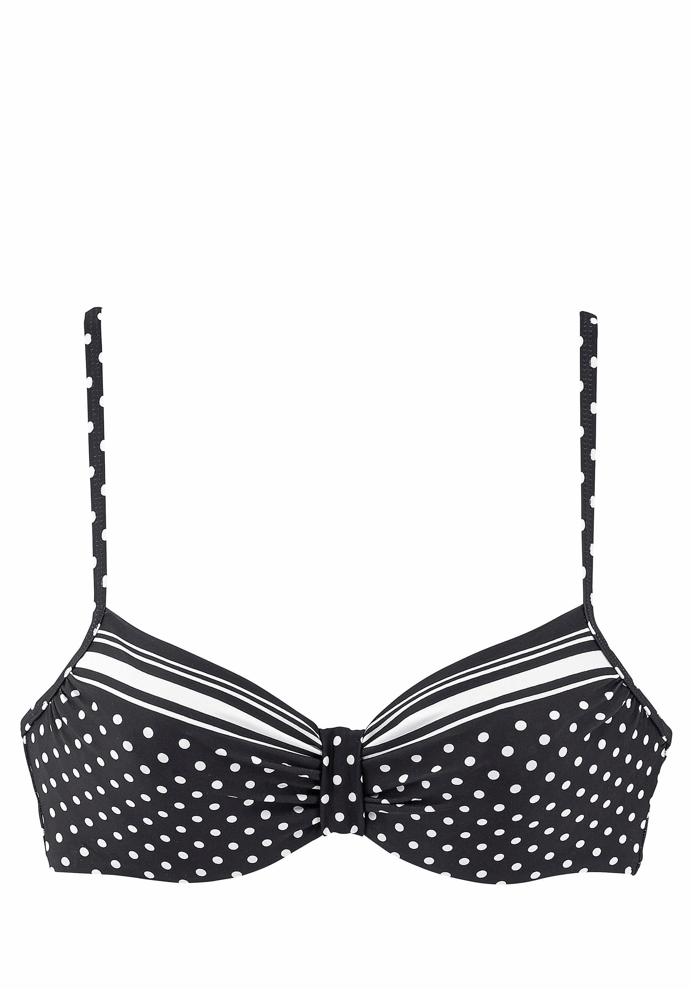 Wäsche/Bademode Bikinis LASCANA Bügel-Bikini-Top Merilyn, im Streifen und Punkte Mix