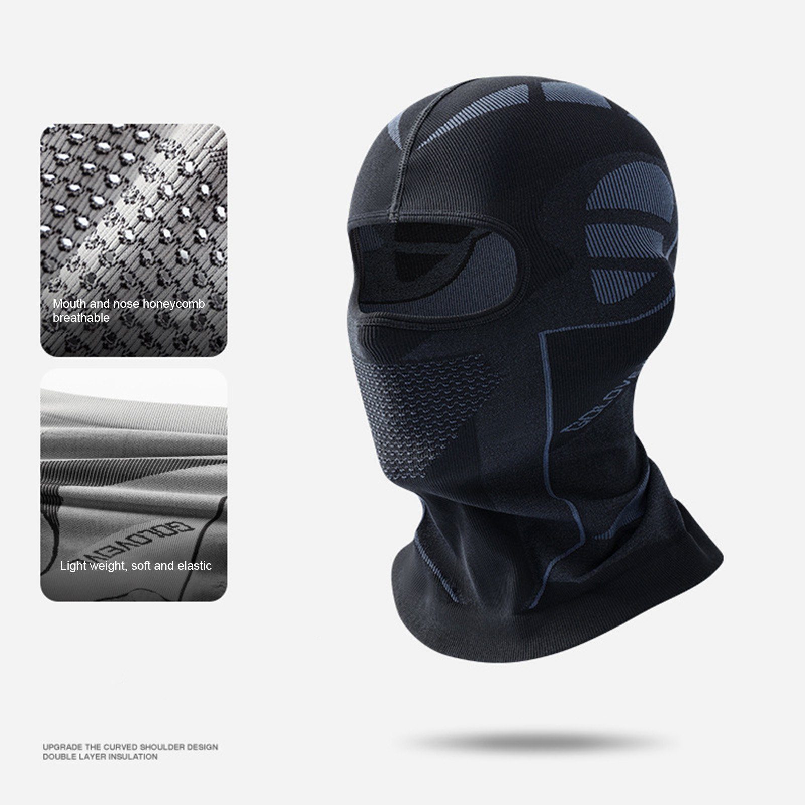 Produktbild von Wiederverwendbare Mesh-Sport-Gesichtsmaske Mit Aktivkohlefilter & Atemventil