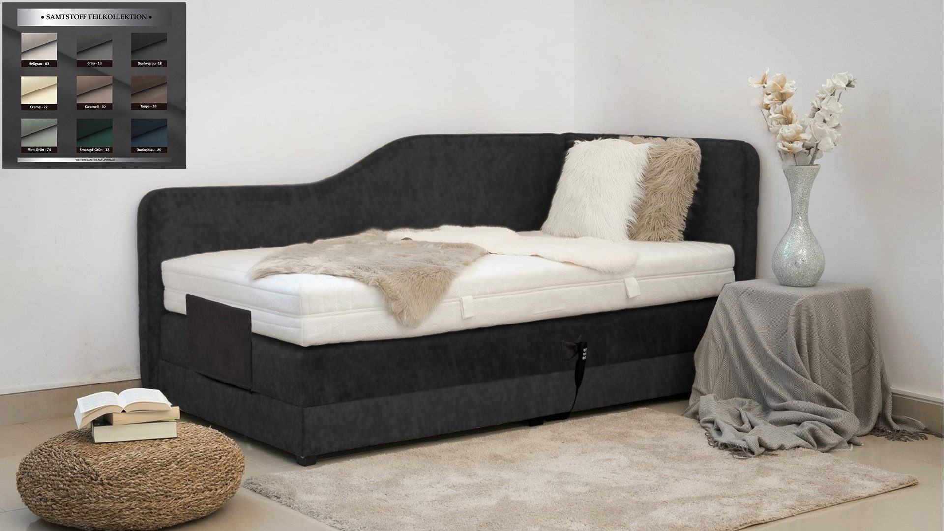 PAARA Boxspringbett Box Alexandria elektrisch verstellbar günstig online kaufen