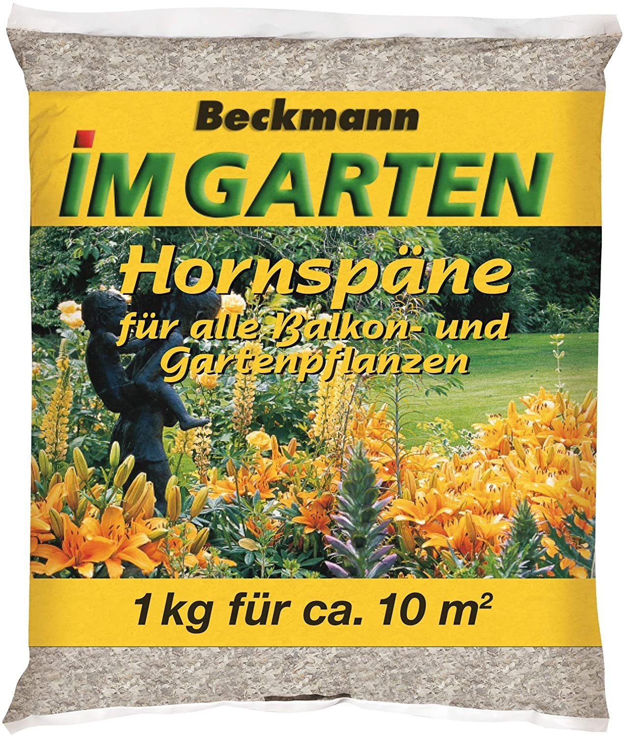 Beckmann GartenpflegeSet Hornspäne 1kg für ca. 10 m², Beckmann Hornspäne