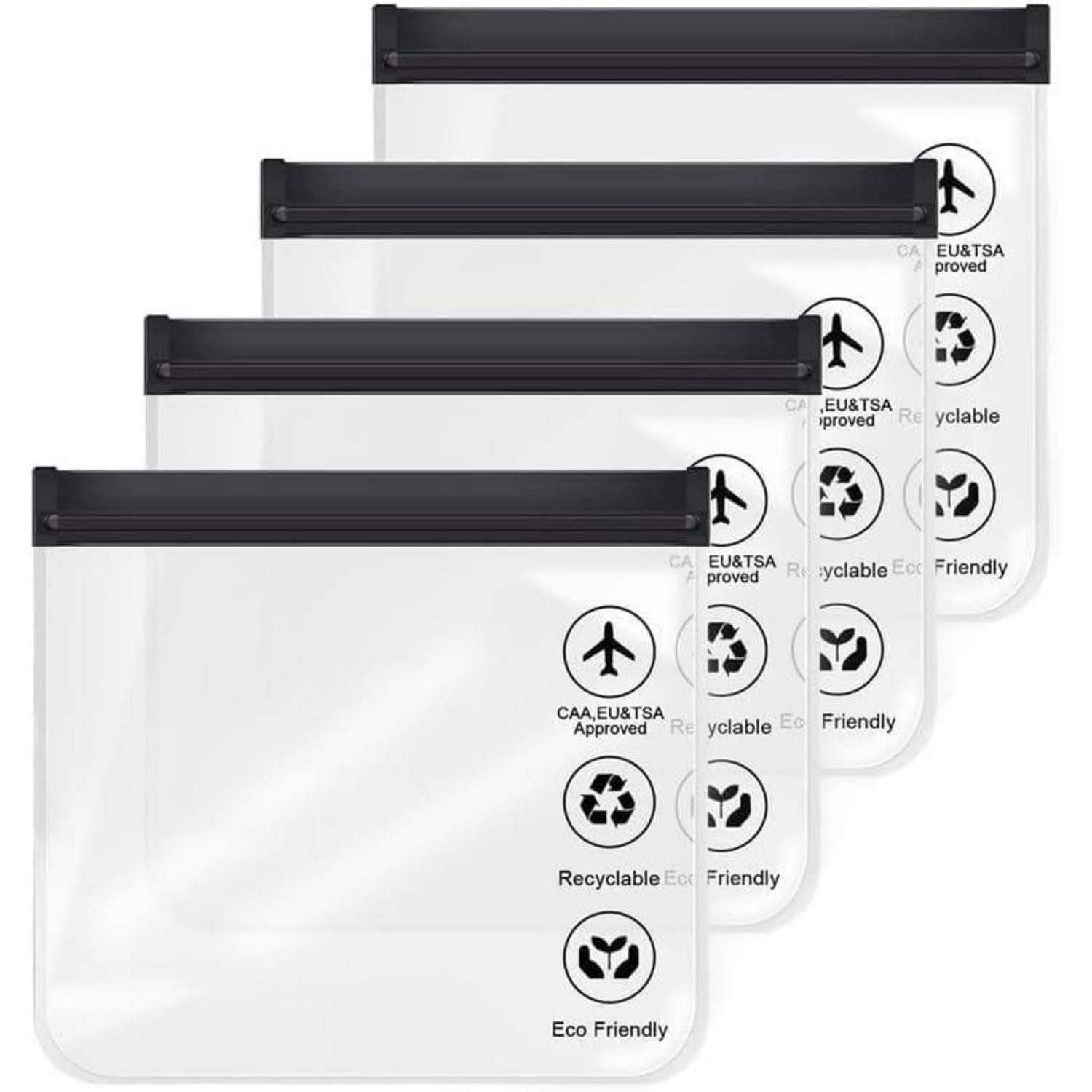 LuxusKollektion Liquidtasche 1L Flugzeug Kulturbeutel Transparen Reise Kosmetiktasche, Aucuu