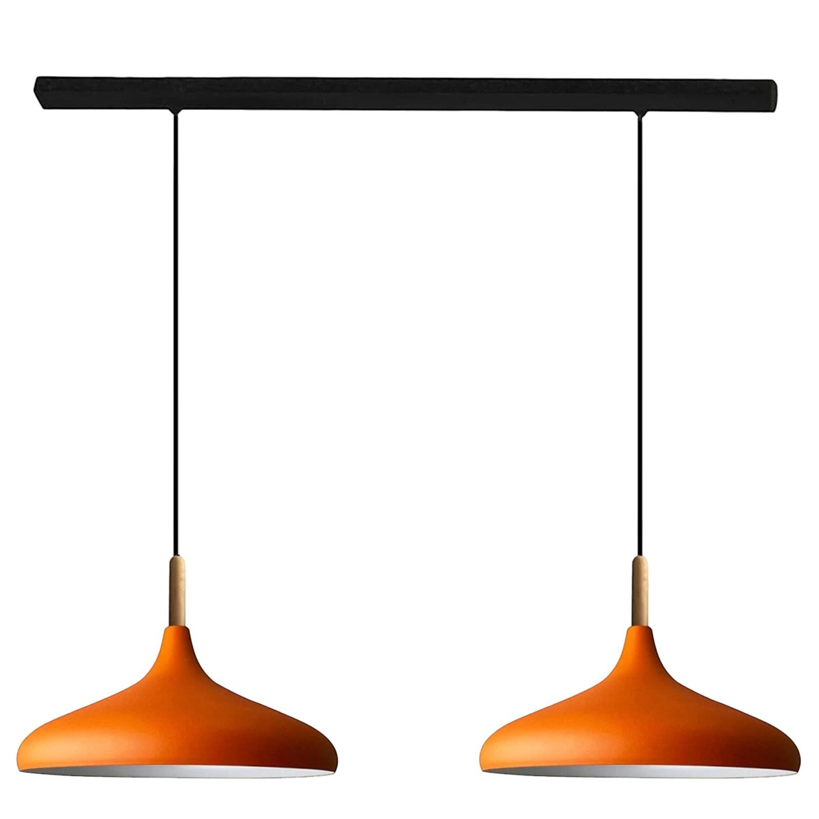 Pendelleuchte Champion Doppelter Kronleuchter Holz Metall Modern Pendelleuchte
