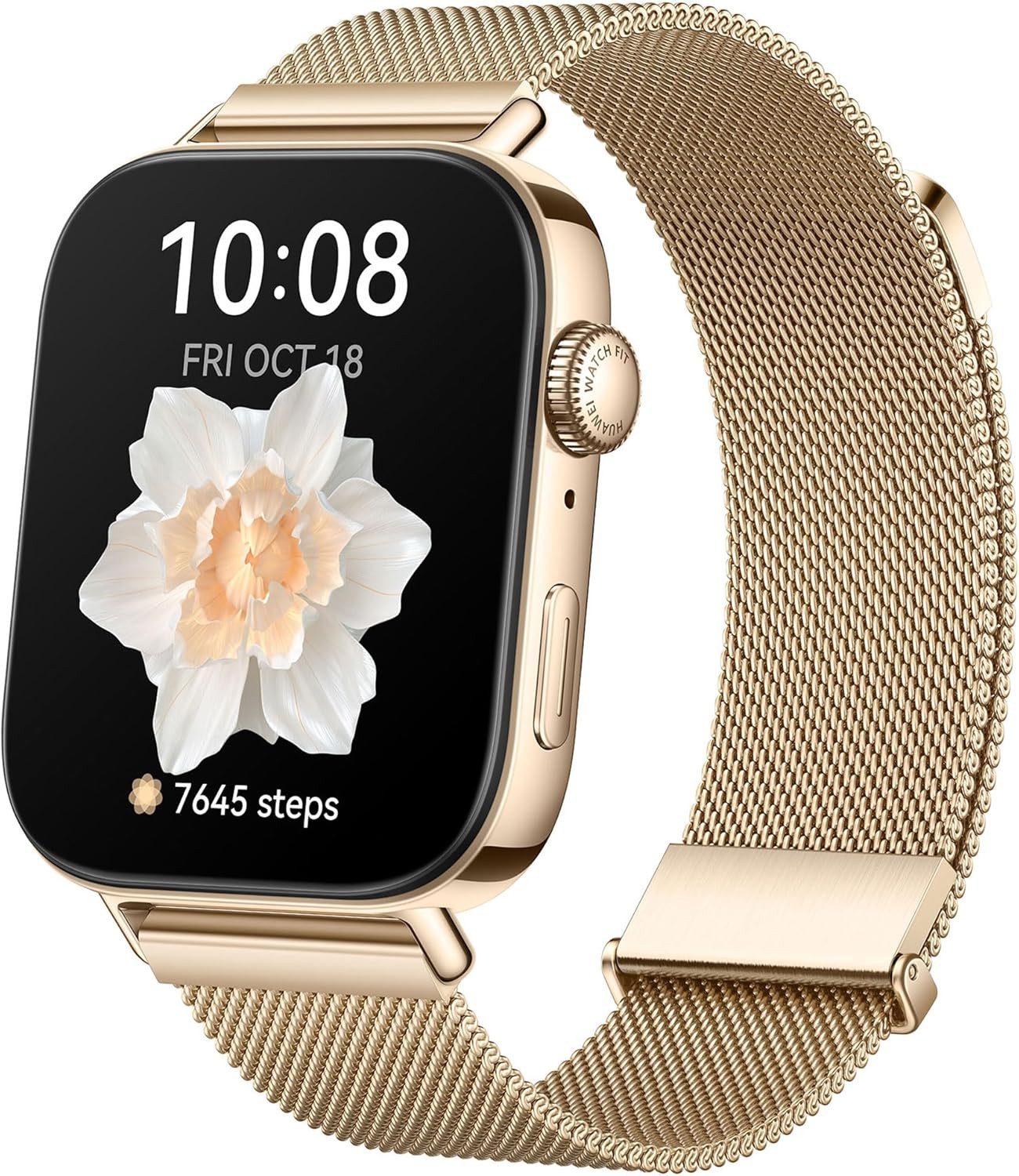 Huawei ‎ Solo-B19M Smartwatch (4,6 cm, Android ios), Ultraflache Smartwatch mit AMOLED-Display und Fitnessfunktionen