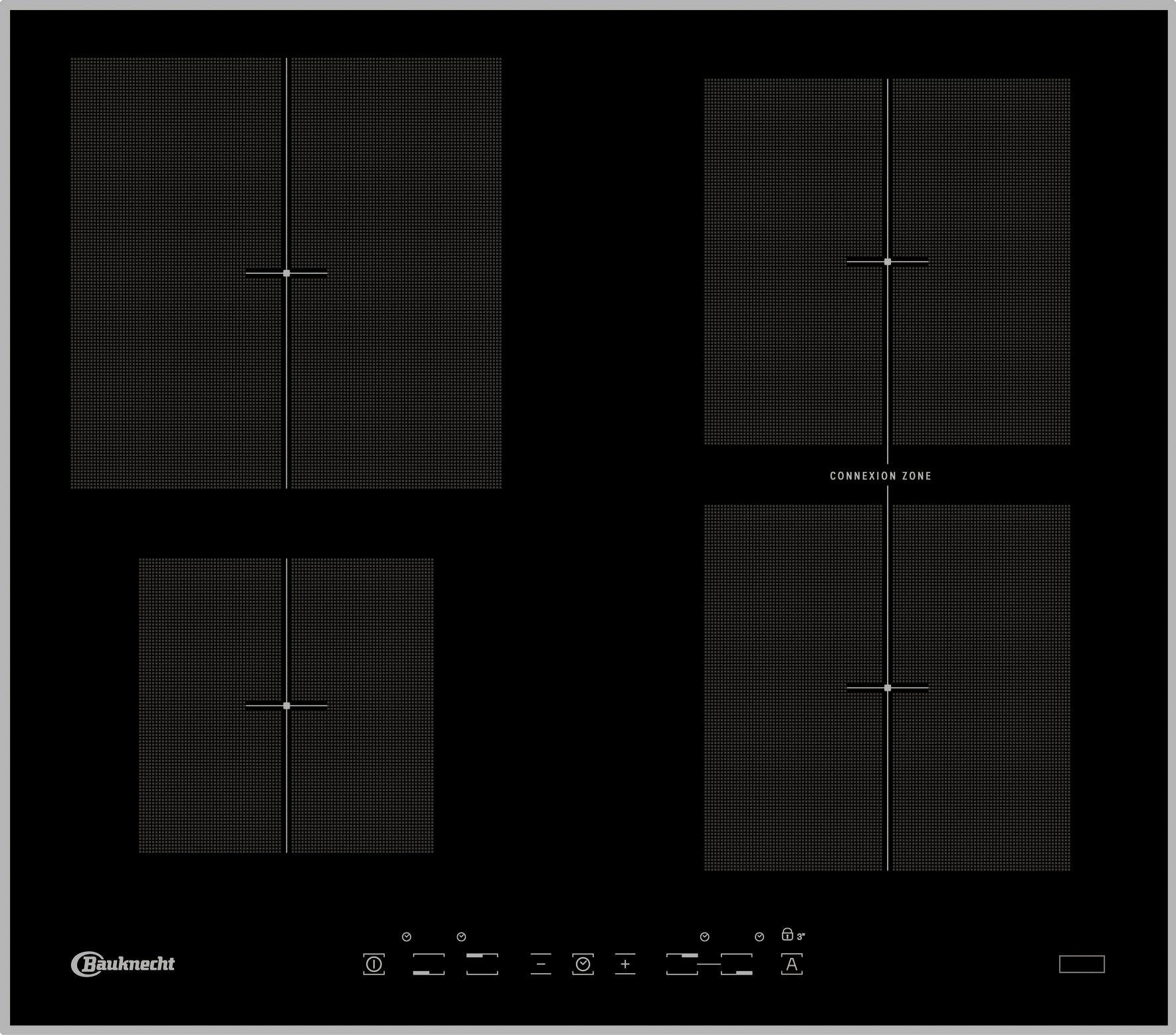 BAUKNECHT Induktions-Kochfeld von SCHOTT CERAN® CTAI 9640C IN, mit ...
