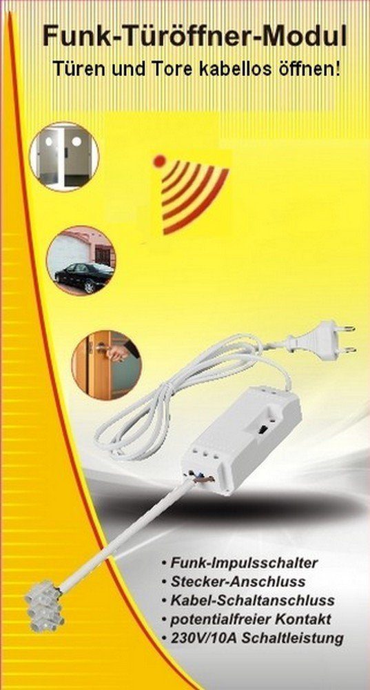 DIW-Funk Türöffner, 12 V DC V, DC, Spar-Set, 1-tlg., Spar-Set, Macht bestehende Türöffner zu Funk-Türöffnern
