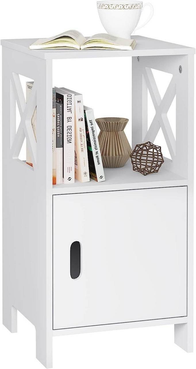 Woltu Nachttisch (1-St), Beistelltisch schmal, 30x60x30 cm, modern günstig online kaufen