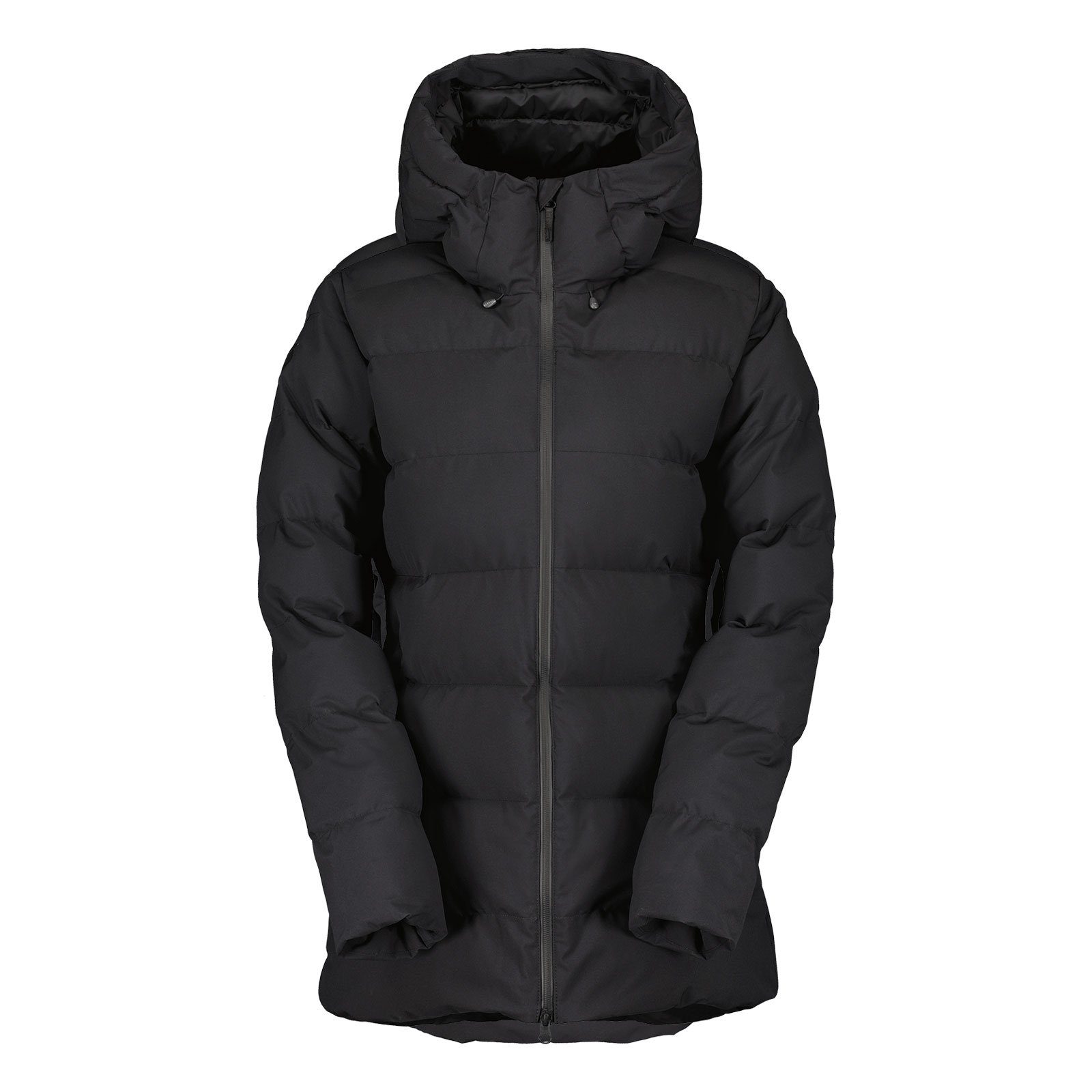 Mantel Winterjacke Tech Handwärmetaschen black Warm 0001 Scott mit