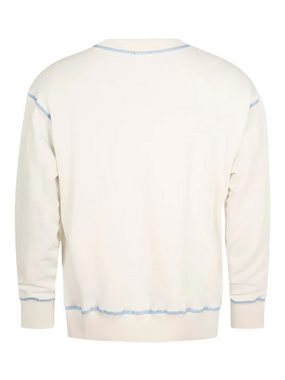 KnowledgeCotton Apparel Sweatshirt Oversized sweat with contrast top stitching