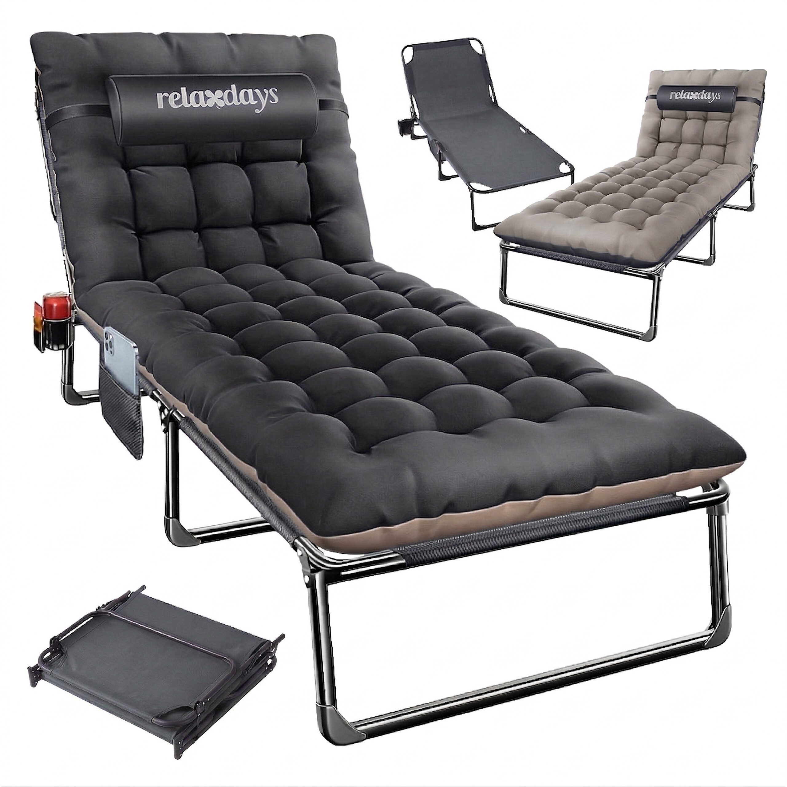 Campingliege Campingbett klappbar 250kg