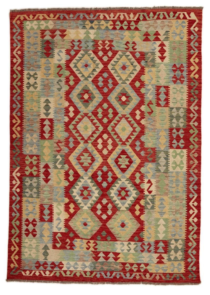 Orientteppich Kelim Afghan 177x254 Handgewebter Orientteppich, Nain Trading, rechteckig, Höhe: 3 mm