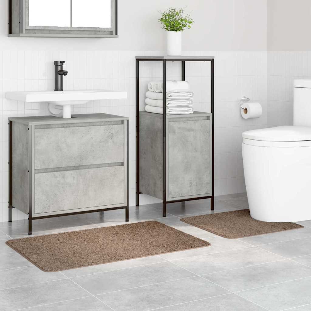 vidaXL Badematte Badematte 2 pcs Braun günstig online kaufen